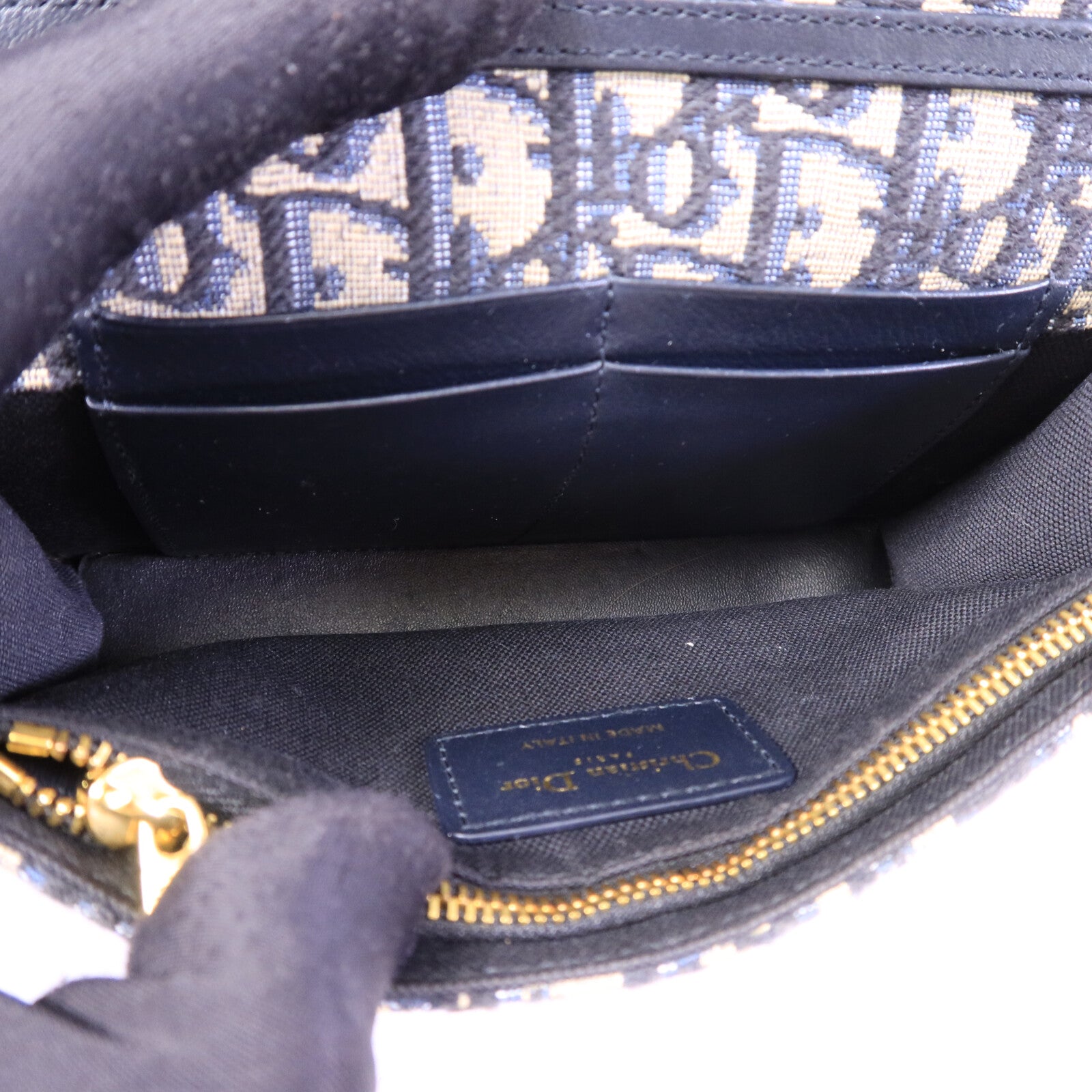 Dior 帆布30 Montaigne Pouch肩背袋