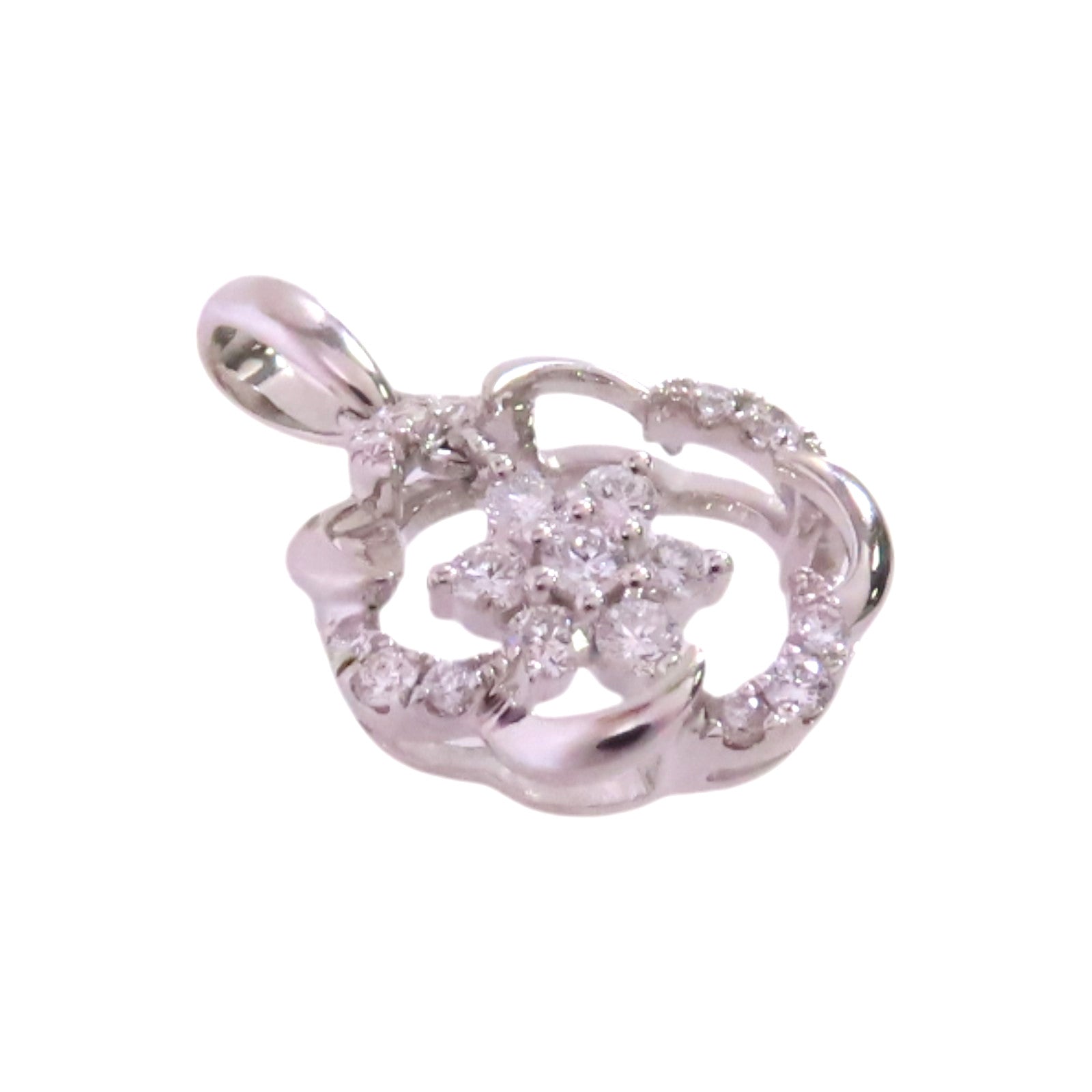 JEWELRY 【激減優惠】18K白金/鑽石Diamond Pendant Top吊墜頭扣