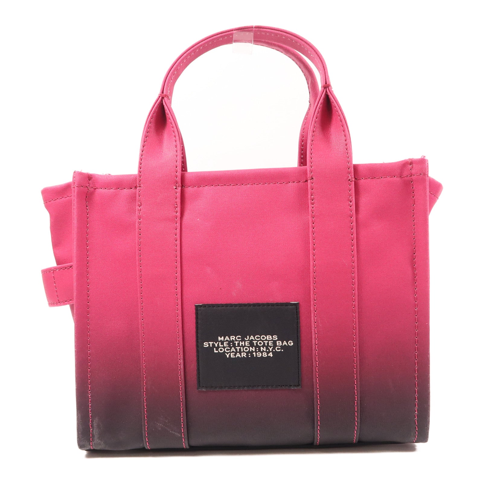 MARC JACOBS 帆布Hand Bag銀扣手挽肩背兩用袋