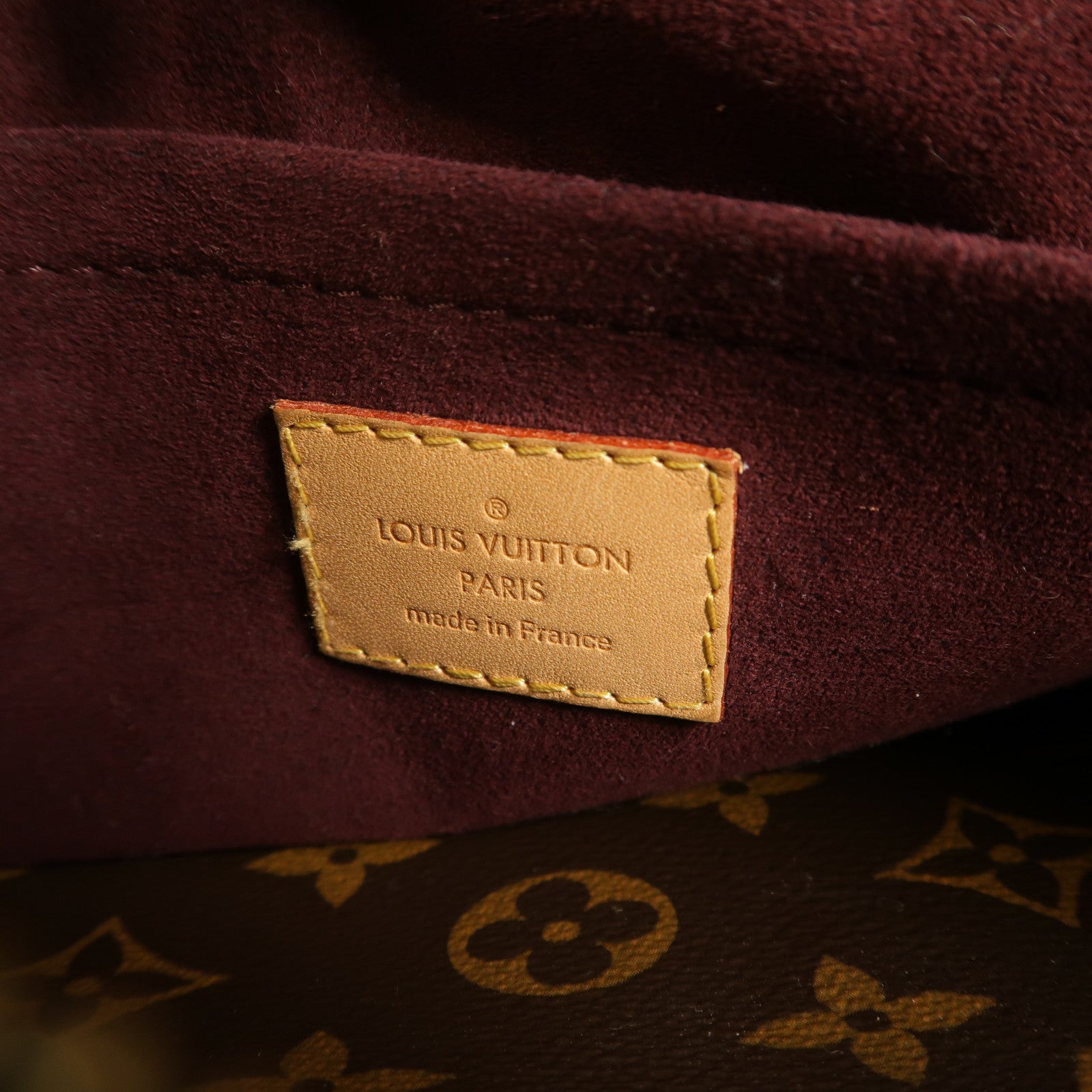 LOUIS VUITTON Monogram Montaigne BB手挽肩背兩用袋棕色