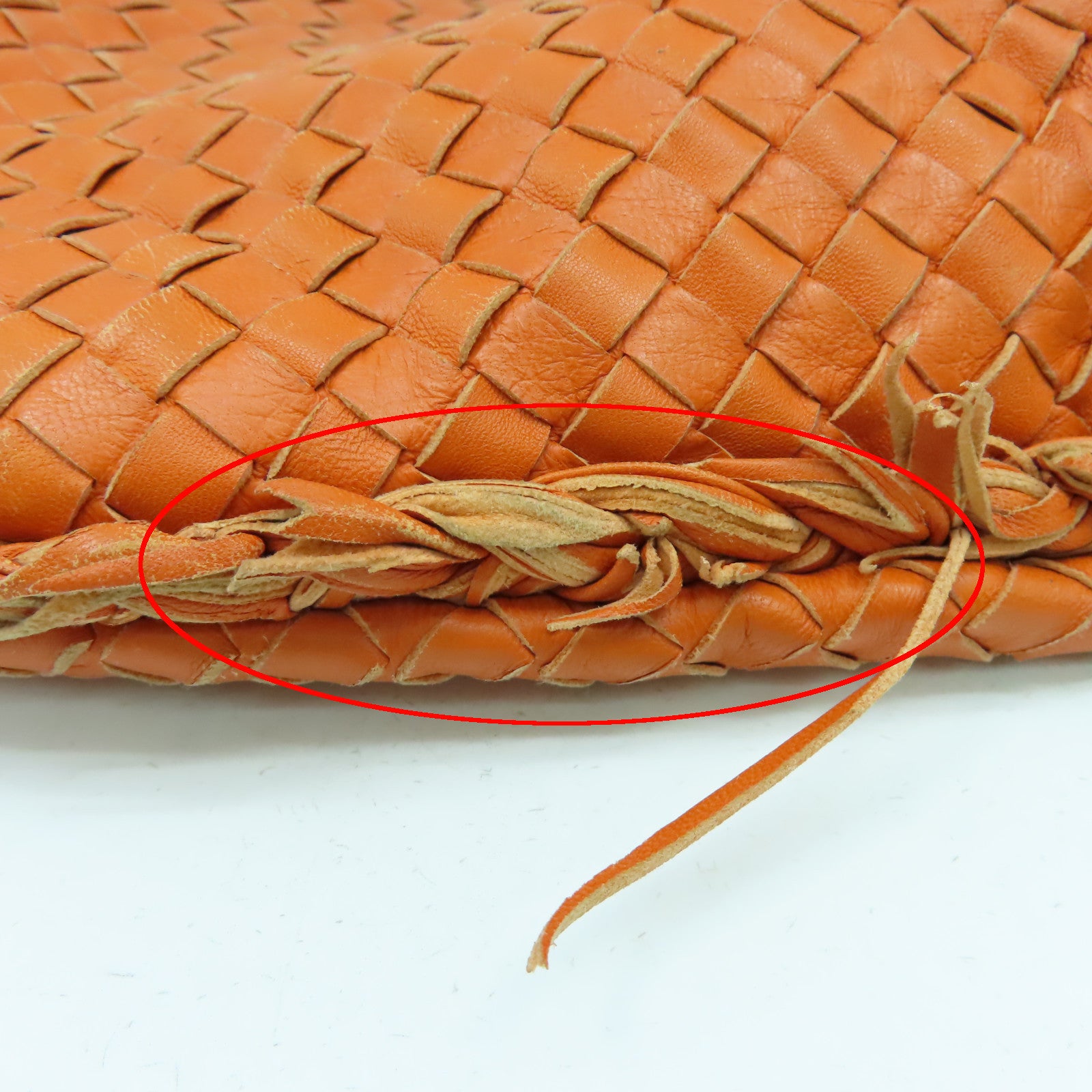 BOTTEGA VENETA 羊皮皮革Shoulder Bag銀扣肩背袋橙色