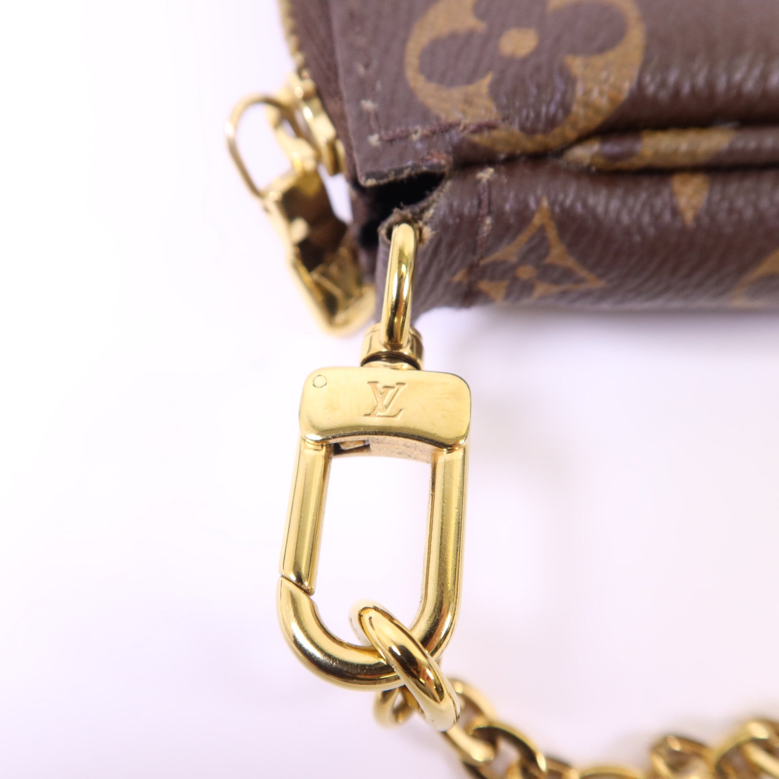 LOUIS VUITTON Monogram Multi Pochette Accessoires金扣肩背袋
