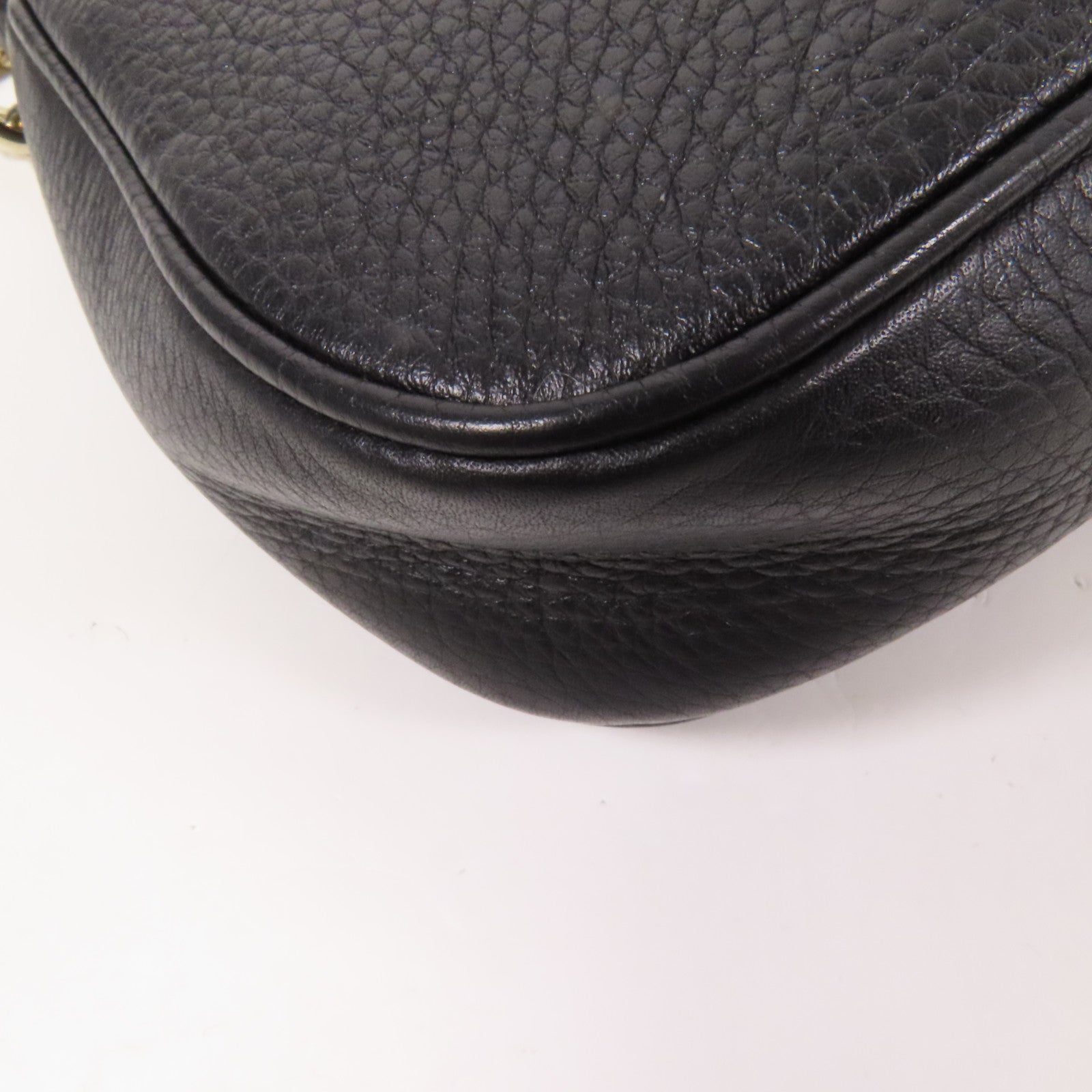 GUCCI 牛皮皮革Soho金扣鏈帶肩背袋