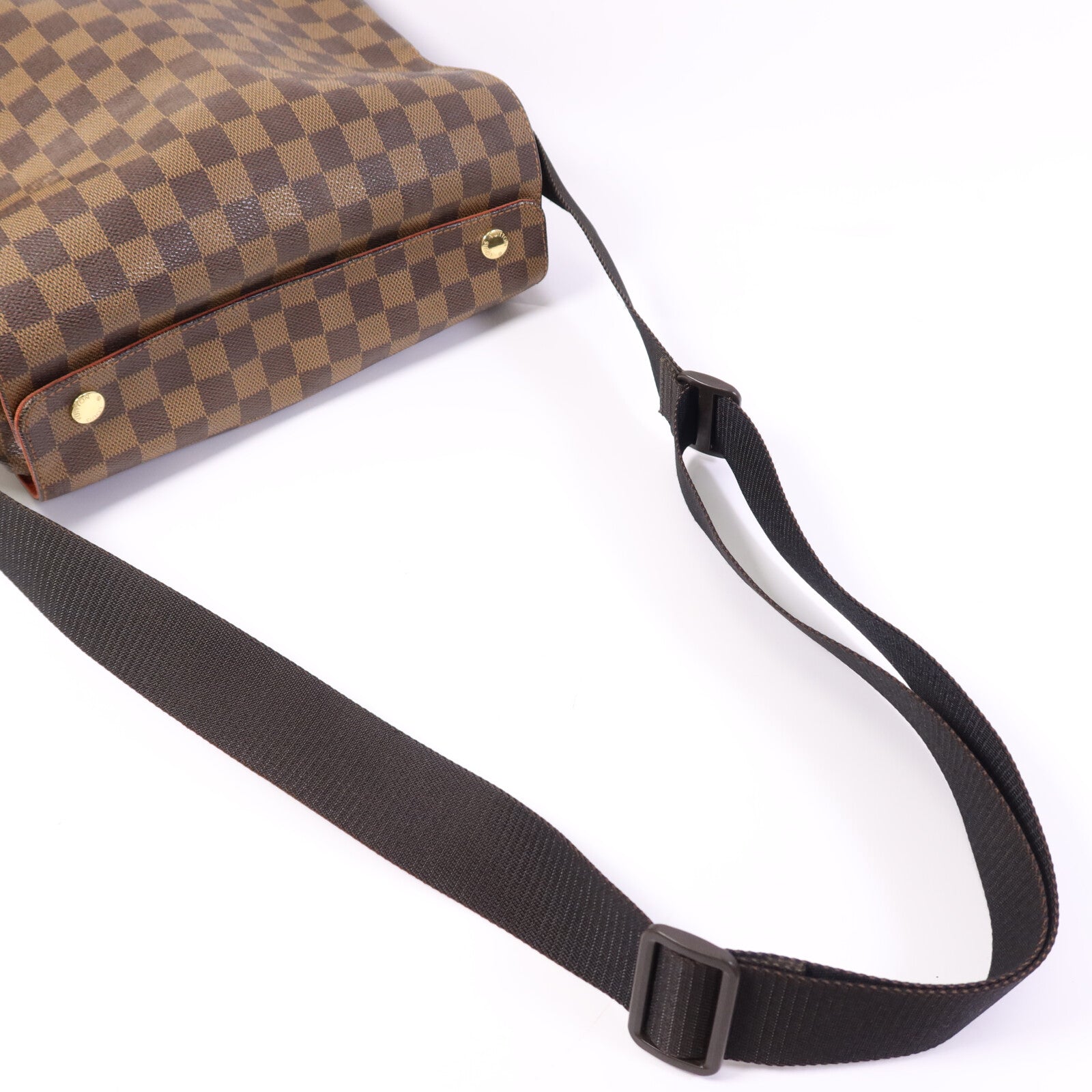 LOUIS VUITTON Damier Naviglio金扣肩背袋