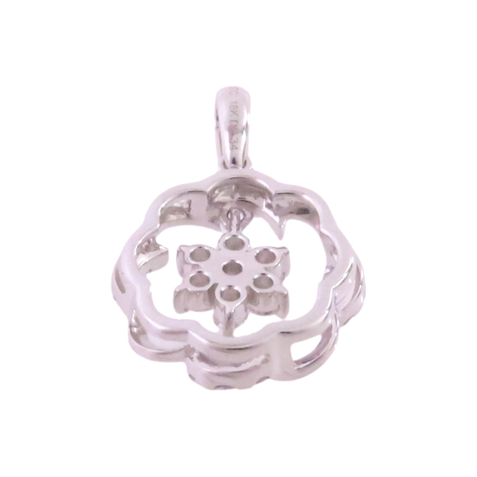 JEWELRY 【激減優惠】18K白金/鑽石Diamond Pendant Top吊墜頭扣
