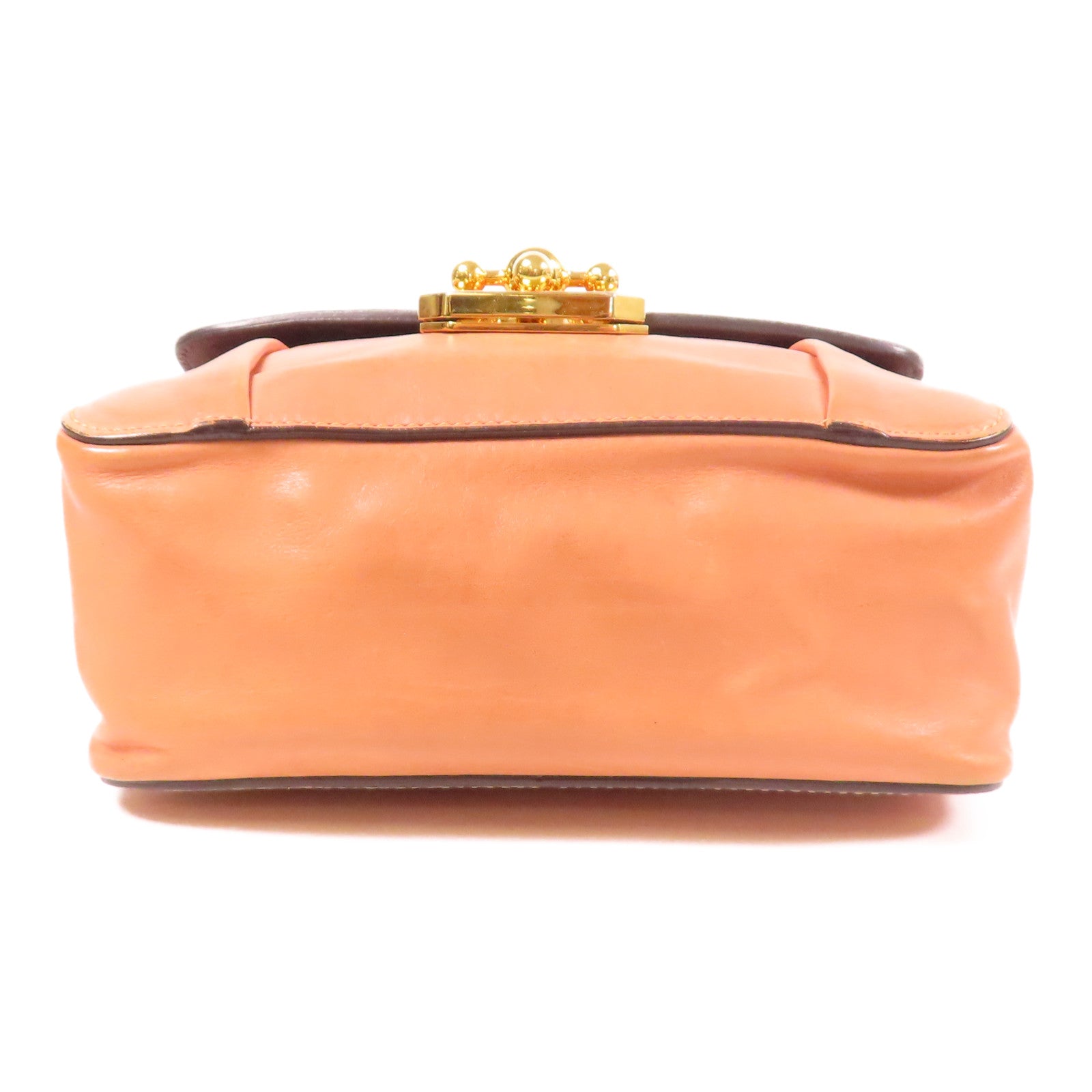 Chloe 牛皮皮革Shoulder Bag金扣肩背袋