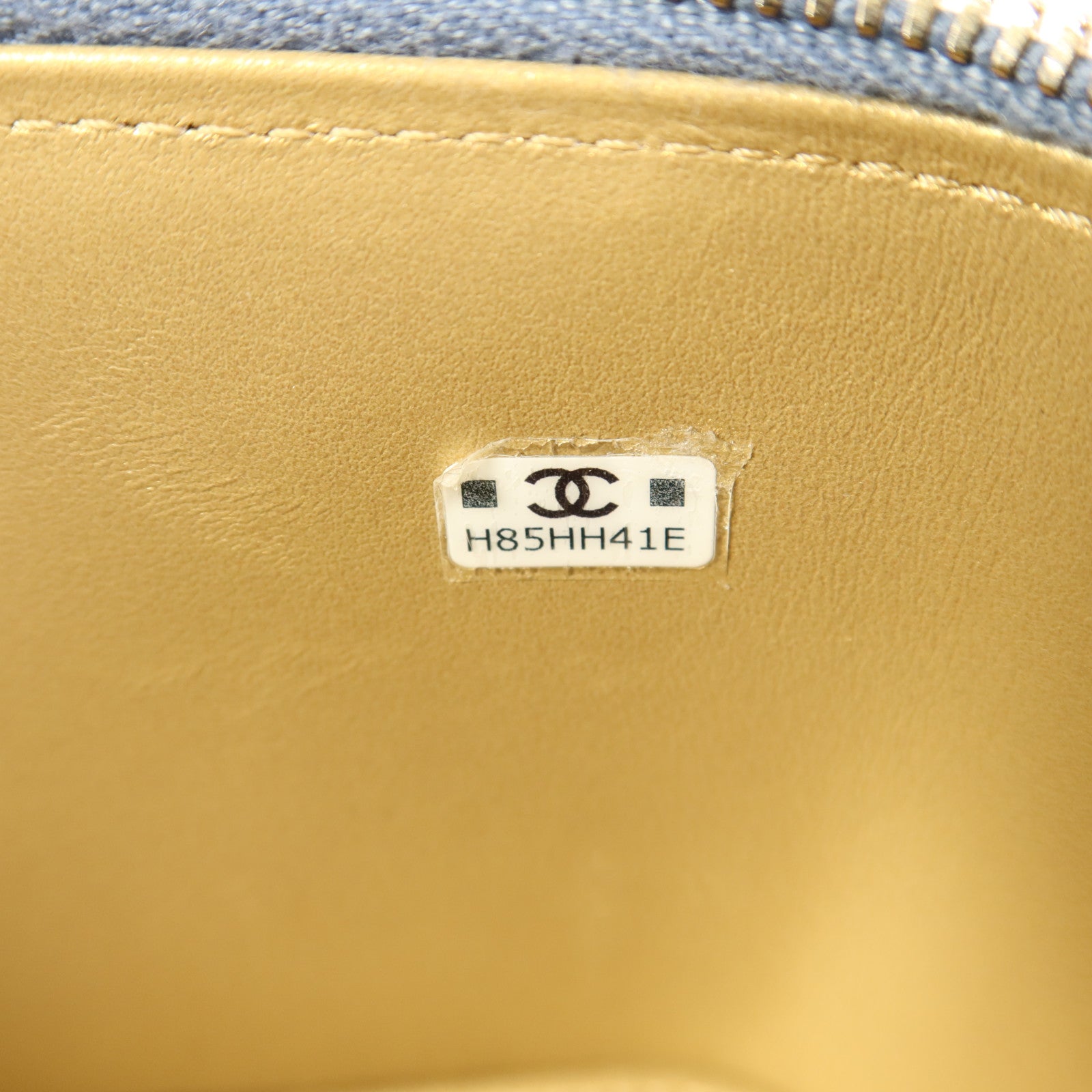 CHANEL 羊皮皮革Vanity Case金扣鏈帶肩背袋