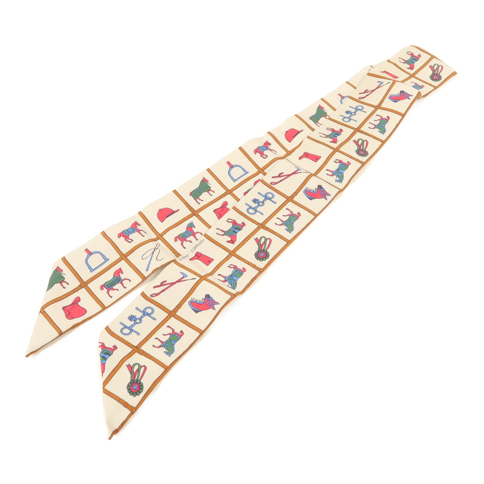 HERMES 絲質Twilly絲巾