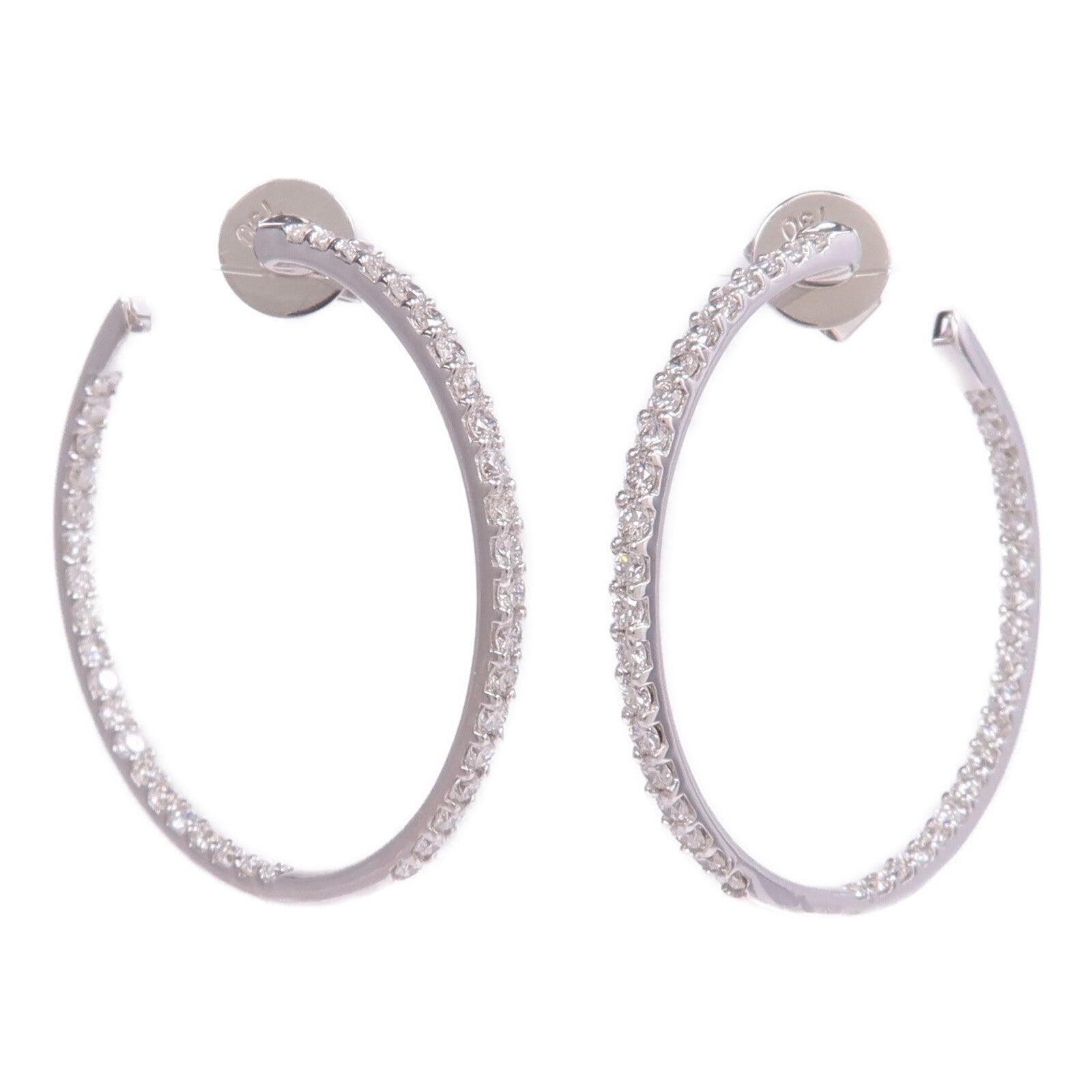 JEWELRY 18K白金Diamond Earrings鑽石耳環