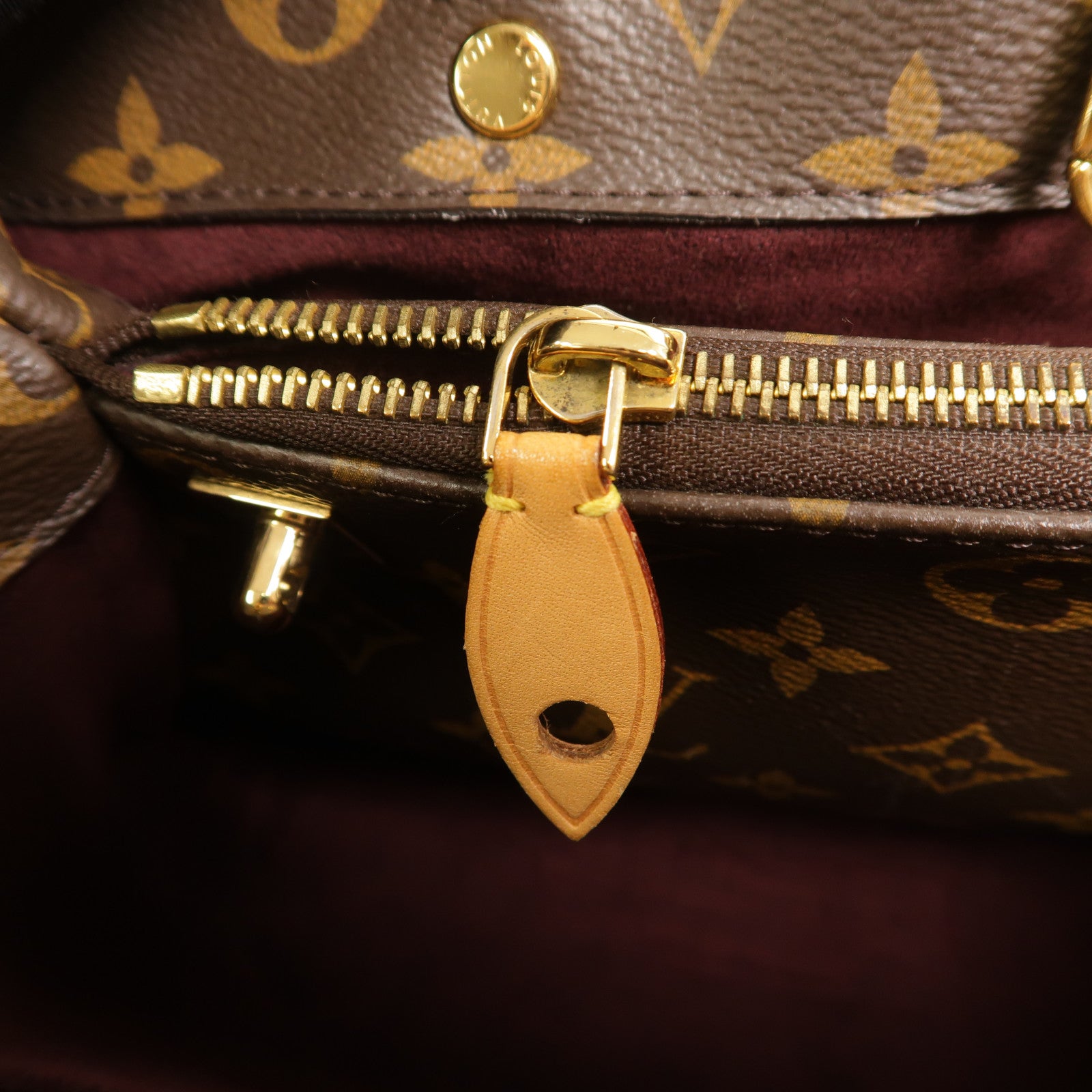 LOUIS VUITTON Monogram Montaigne BB手挽肩背兩用袋棕色