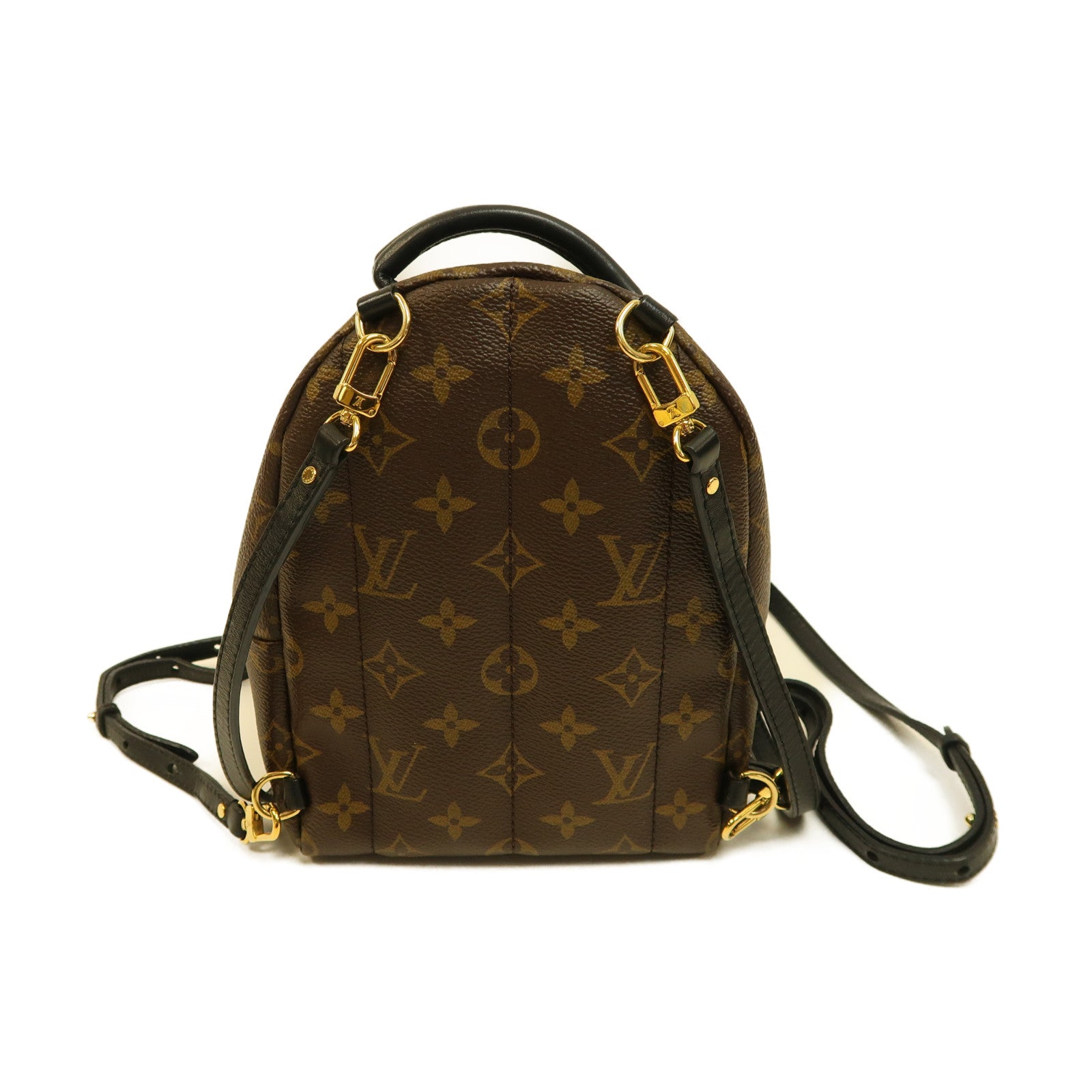 LOUIS VUITTON 【激減優惠】Monogram Palm Spring Mini金扣背包啡色