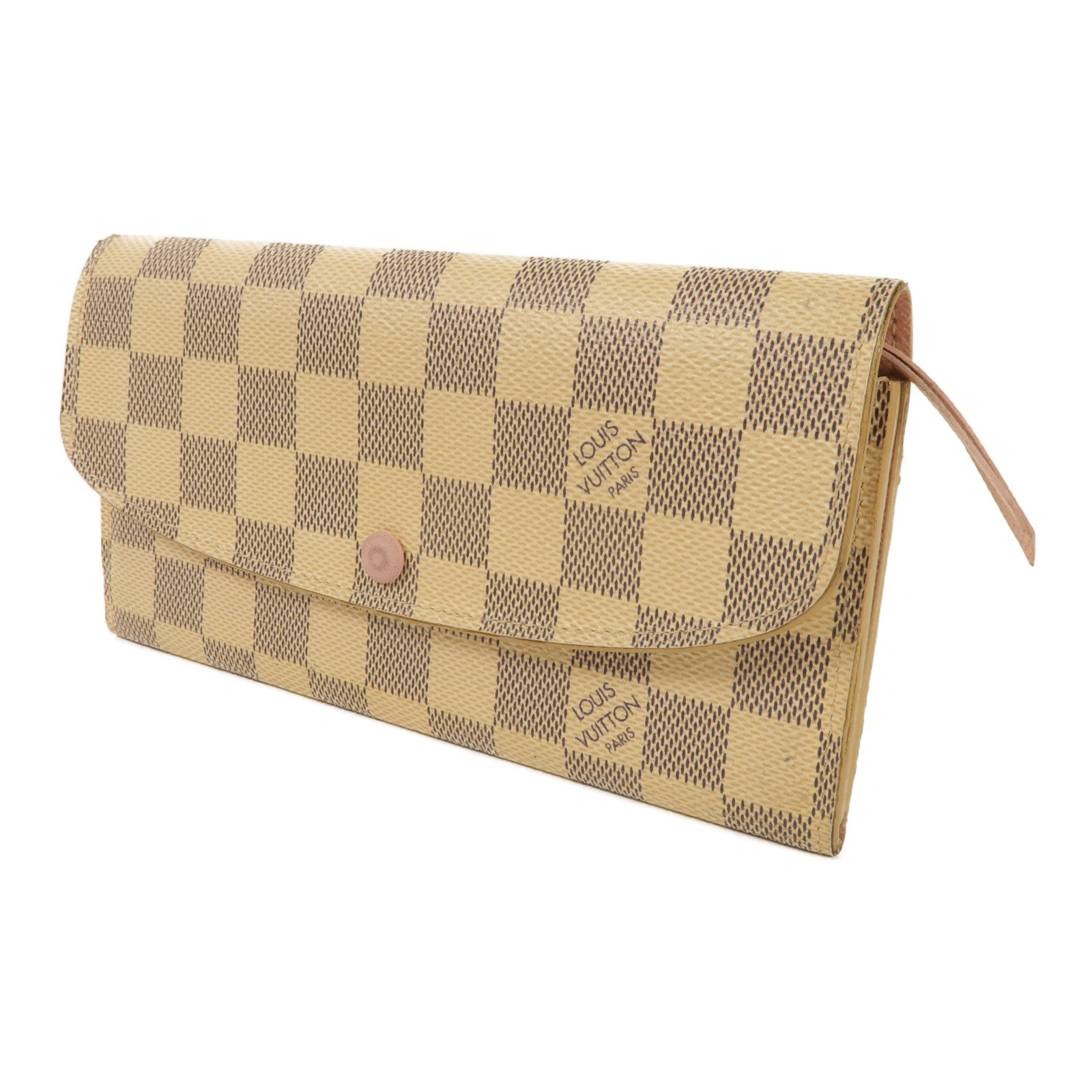 LOUIS VUITTON Damier Azur Emilie長錢包
