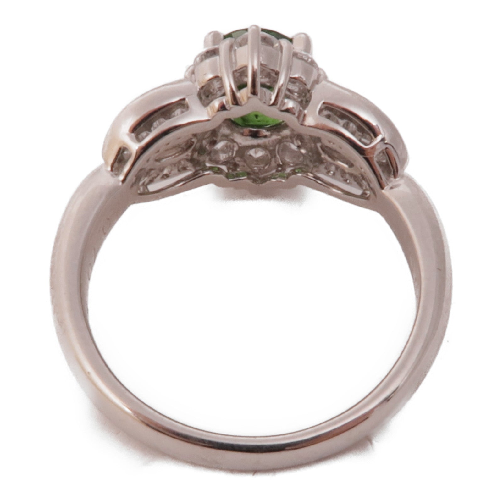 JEWELRY 【激減優惠】JEWELRY PT900鉑金/石榴石/鑽石Garnet/Diamond Ring戒指US#5.75