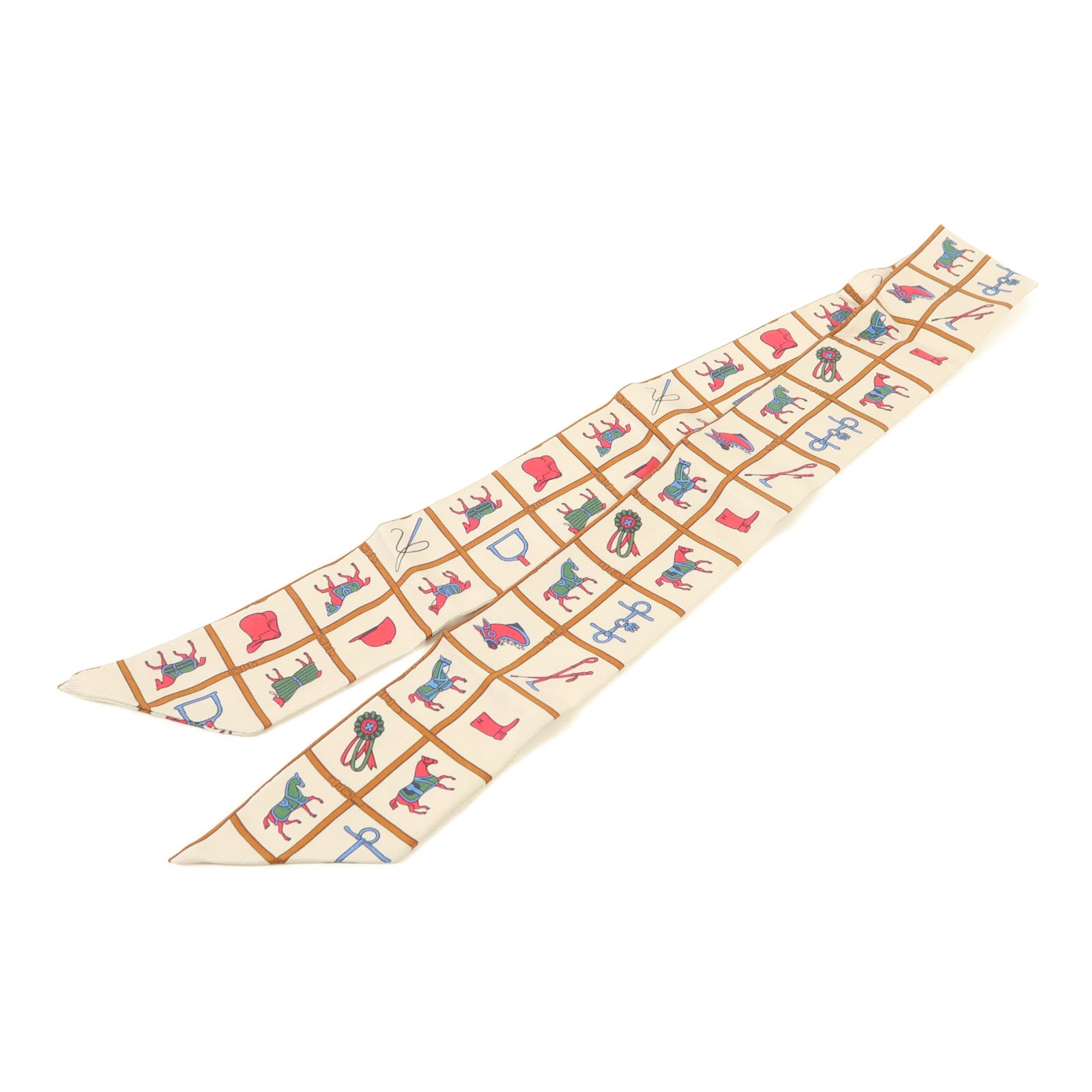 HERMES 絲質Twilly絲巾