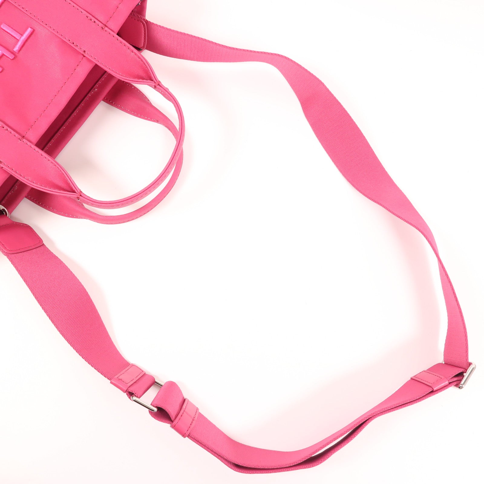 MARC JACOBS 帆布Hand Bag銀扣手挽肩背兩用袋