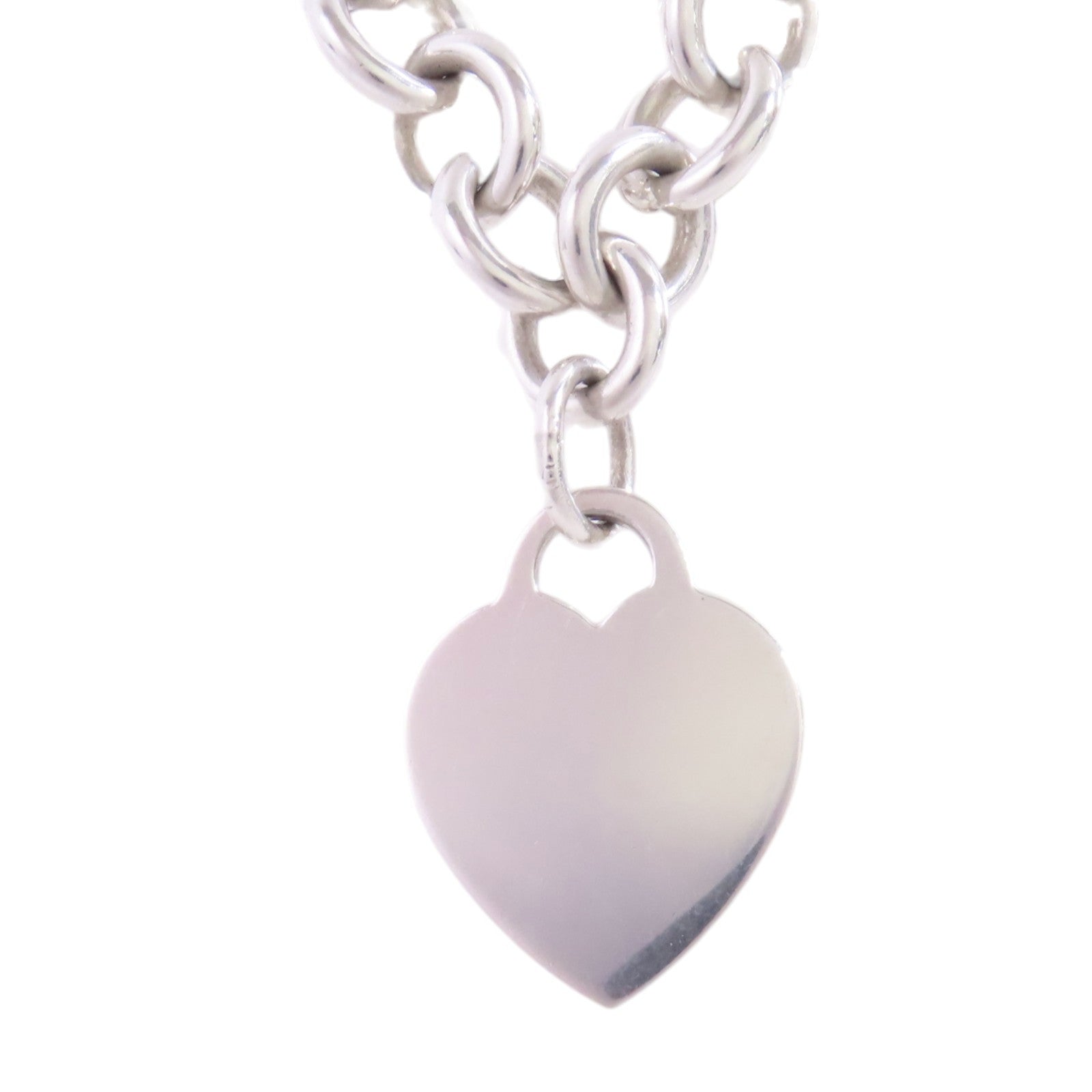 TIFFANY＆CO 925純銀Heart Tag Necklace項鏈