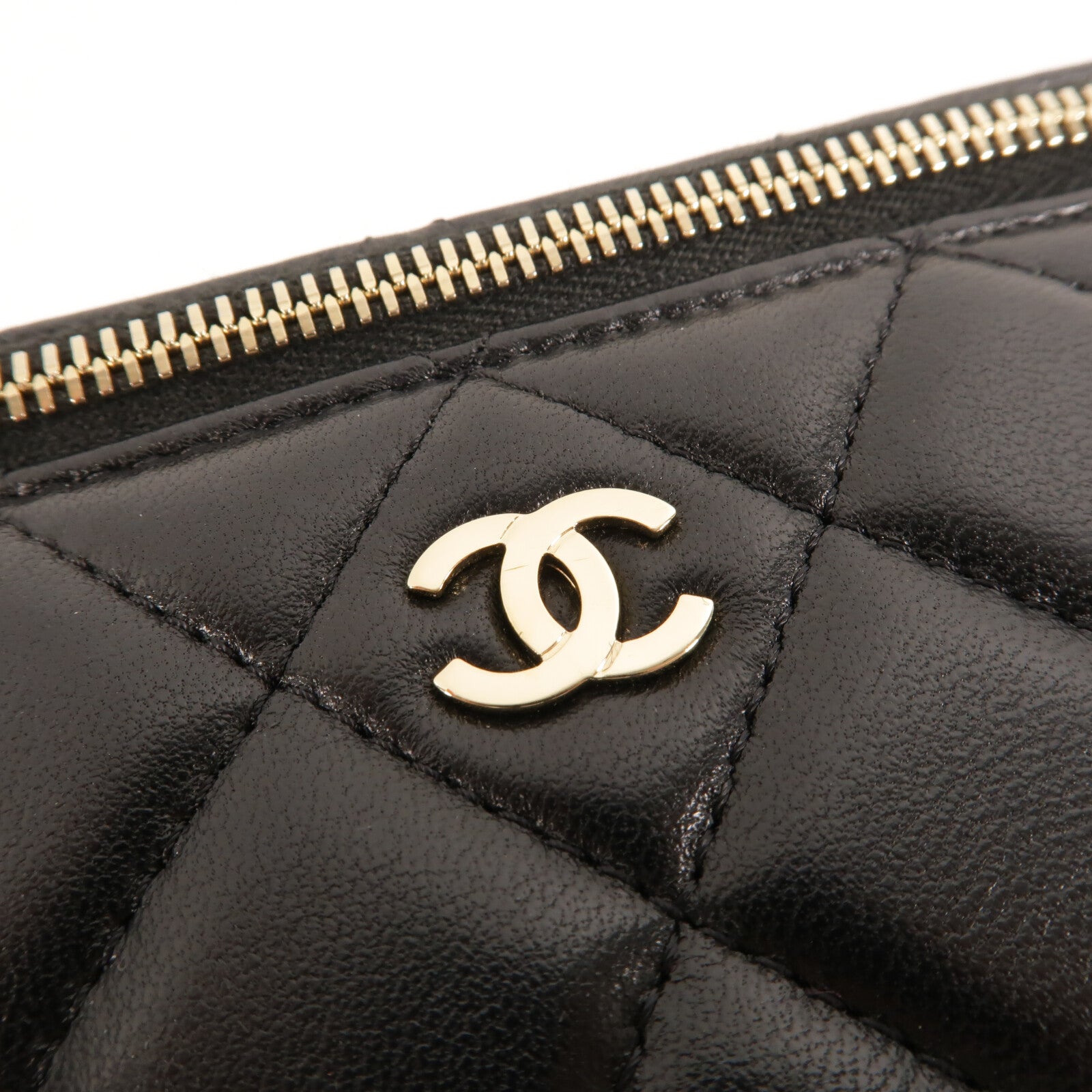 CHANEL 羊皮皮革Vanity Case鏈帶肩背袋