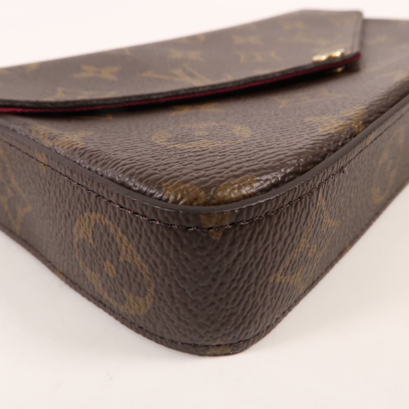 LOUIS VUITTON Monogram Pochette Felicie金扣鏈帶肩背袋