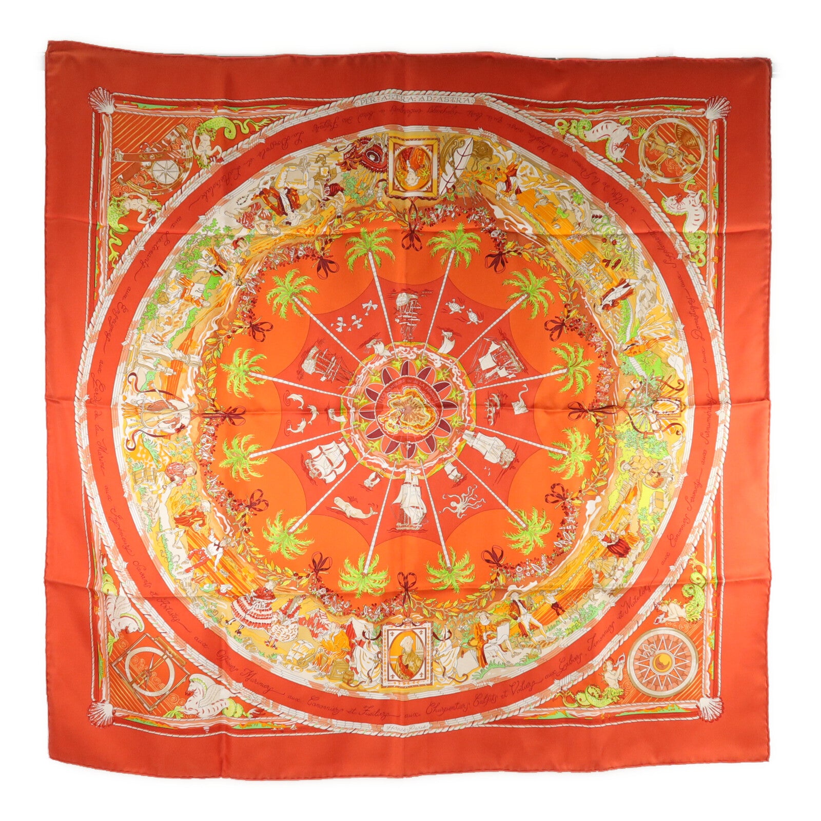 HERMES 絲質Scarf 90x90cm絲巾