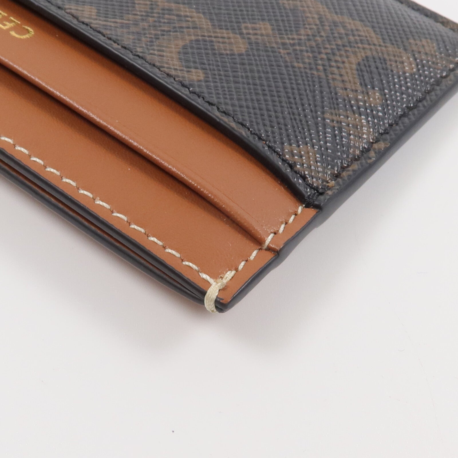 CELINE 塗層帆布/皮革Card Case卡片套