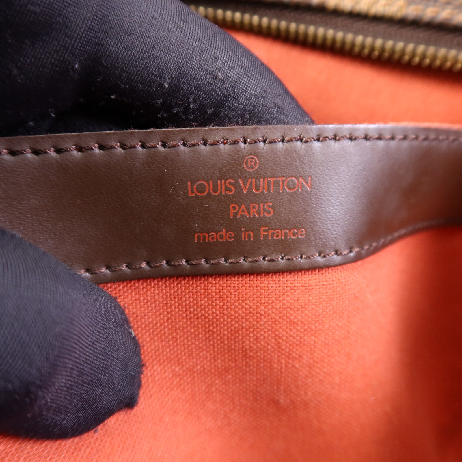 LOUIS VUITTON Damier Naviglio金扣肩背袋