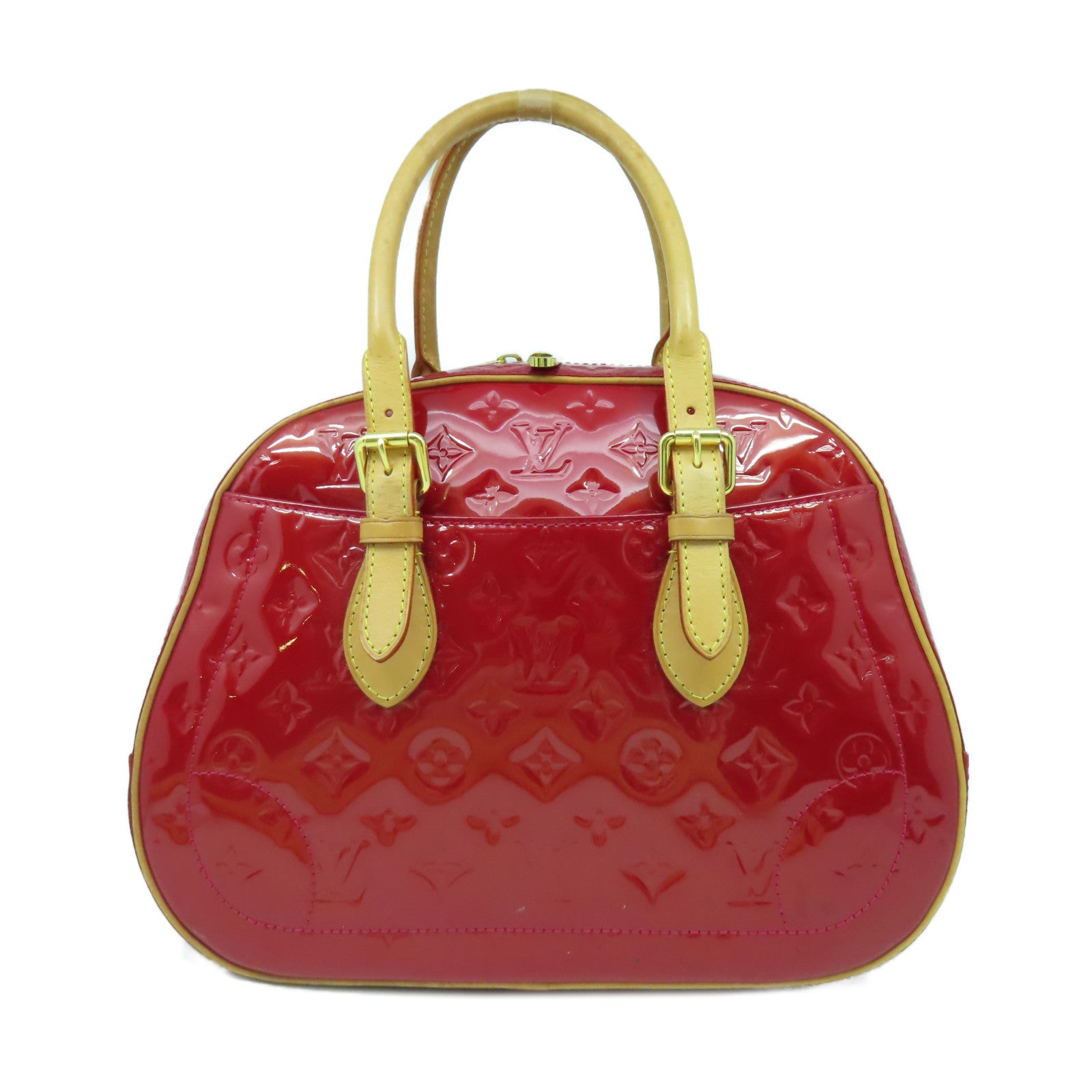 LOUIS VUITTON 【激減優惠】Vernis Summit Drive金扣手挽袋紅色