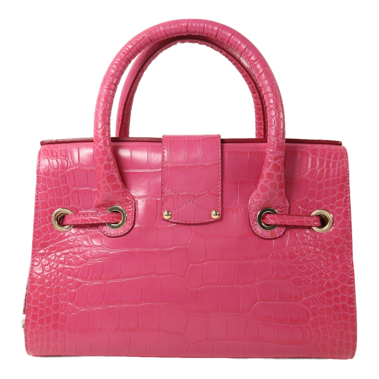 JIMMY CHOO 牛皮皮革2 Way Shoulder金扣手挽肩背兩用袋