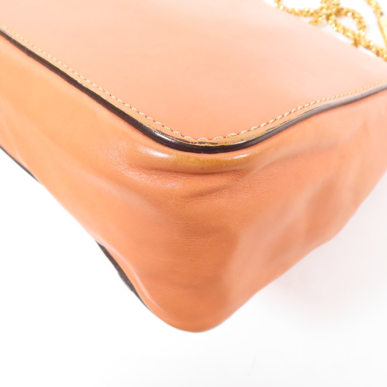 Chloe 牛皮皮革Shoulder Bag金扣肩背袋