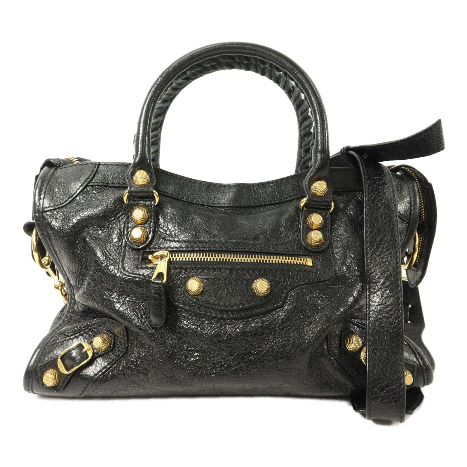 BALENCIAGA 牛皮皮革Le City Mini手挽肩背兩用袋
