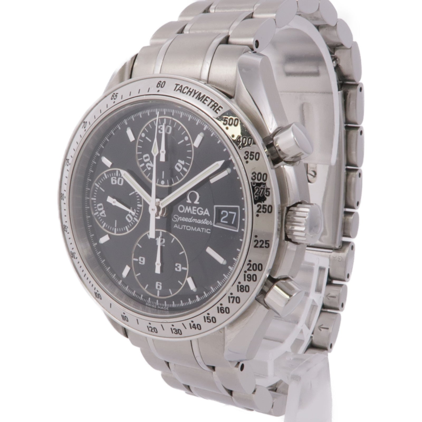 OMEGA Speedmaster Date 3513.50 Automatic Watch Stainless Steel Black