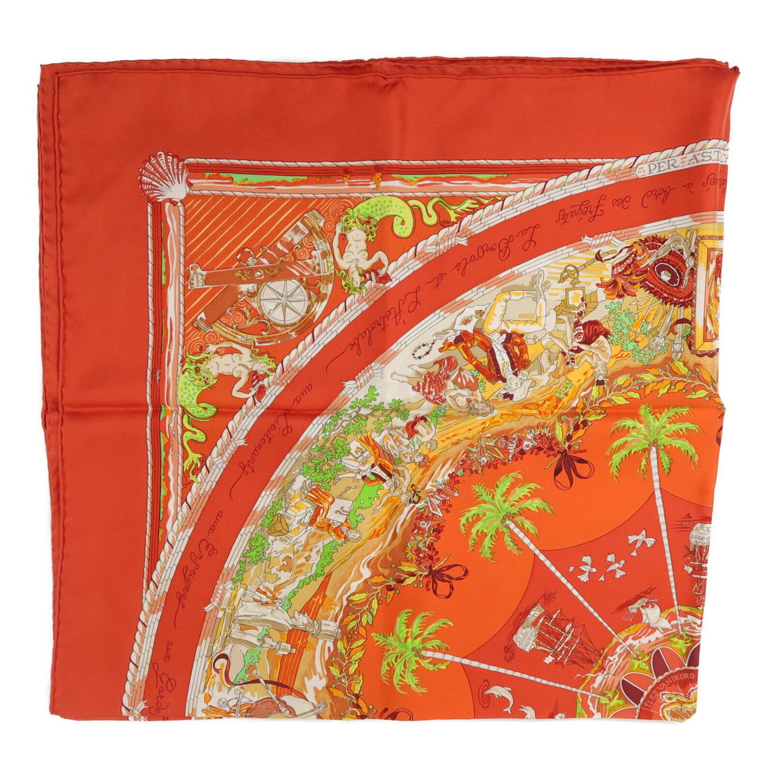 HERMES 絲質Scarf 90x90cm絲巾