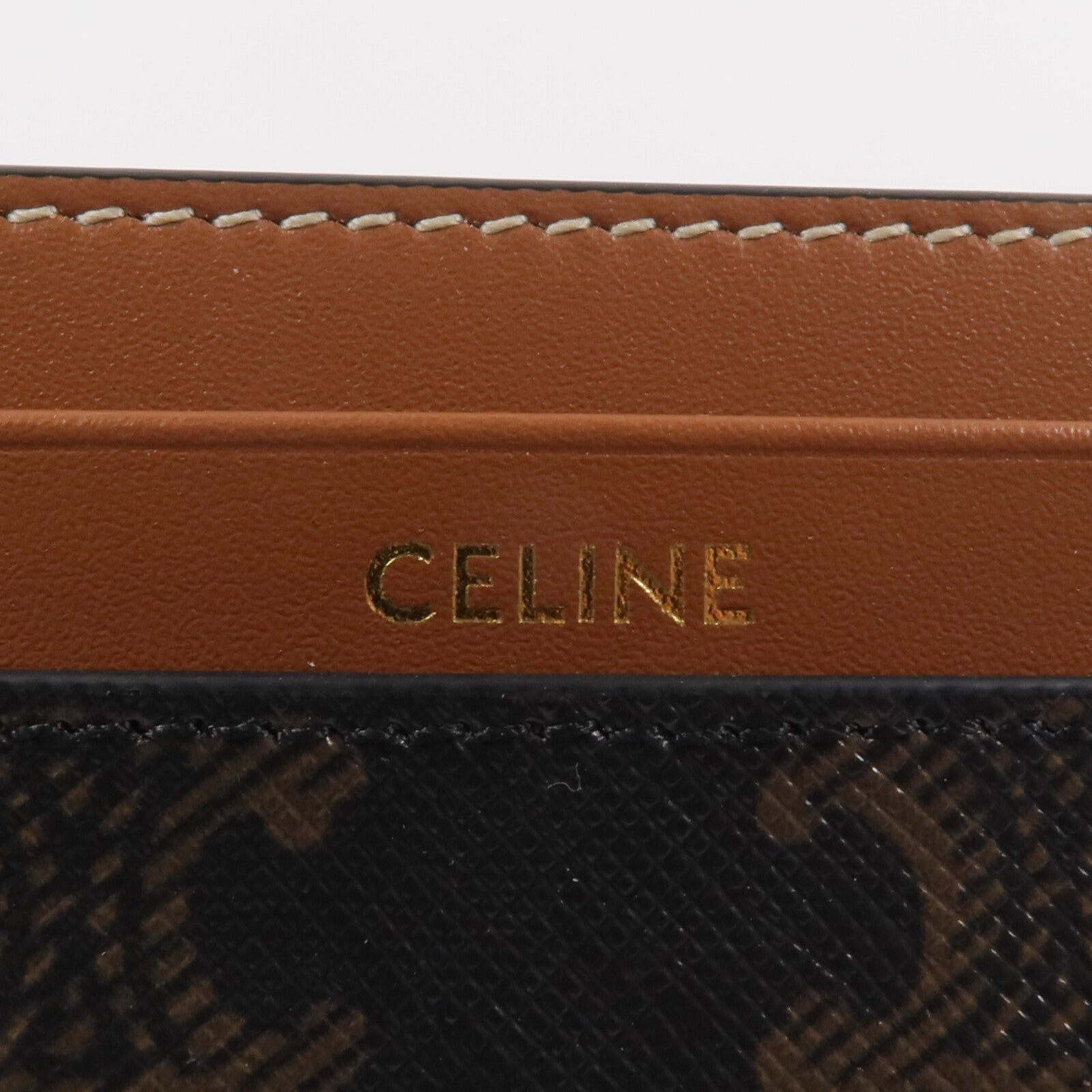 CELINE 塗層帆布/皮革Card Case卡片套