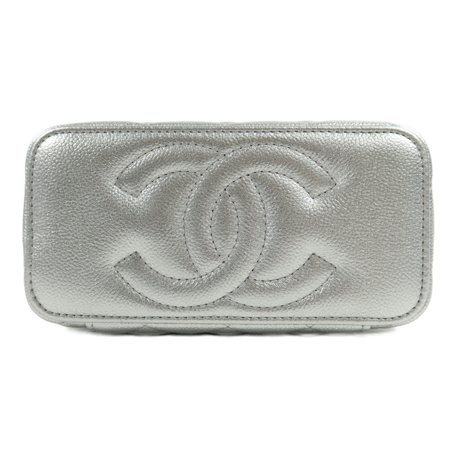 CHANEL 牛皮皮革25B Vanity Case鏈帶肩背袋
