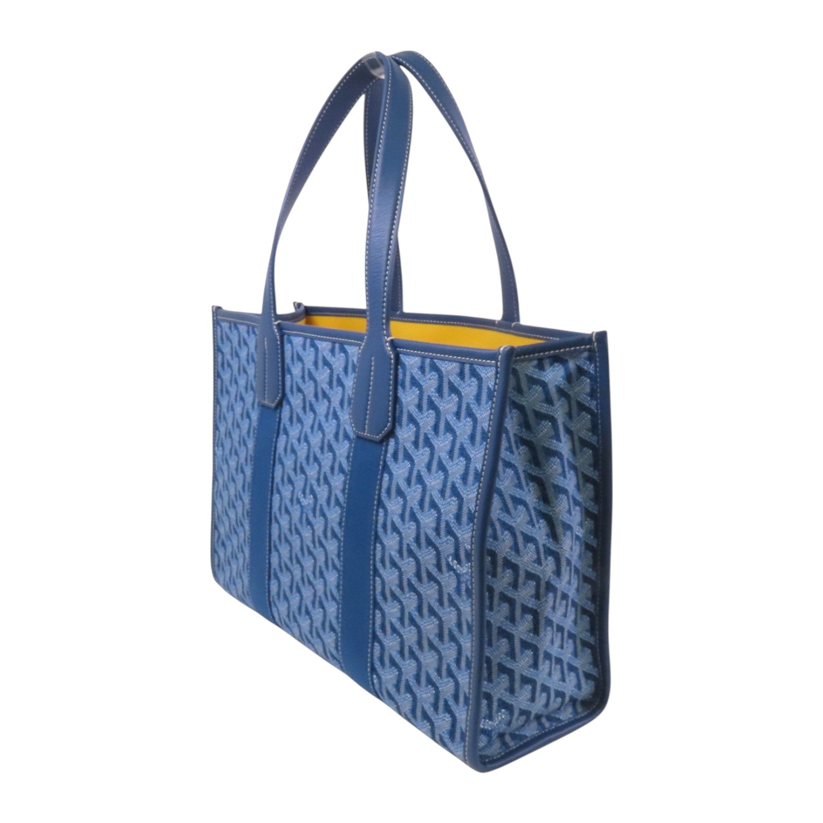 GOYARD 牛皮皮革/帆布Cabas Villette Jacquard PM肩背袋