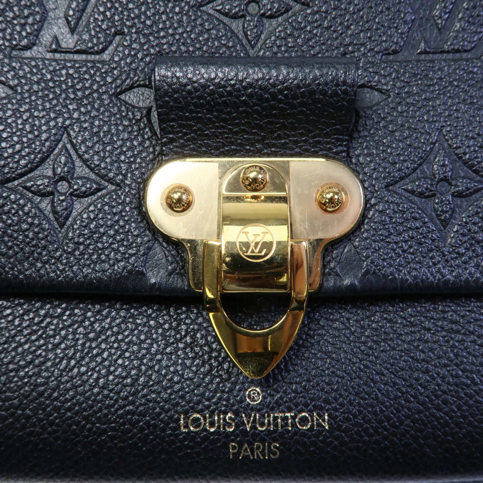 LOUIS VUITTON Monogram Empreinte Vavin BB鏈帶肩背袋