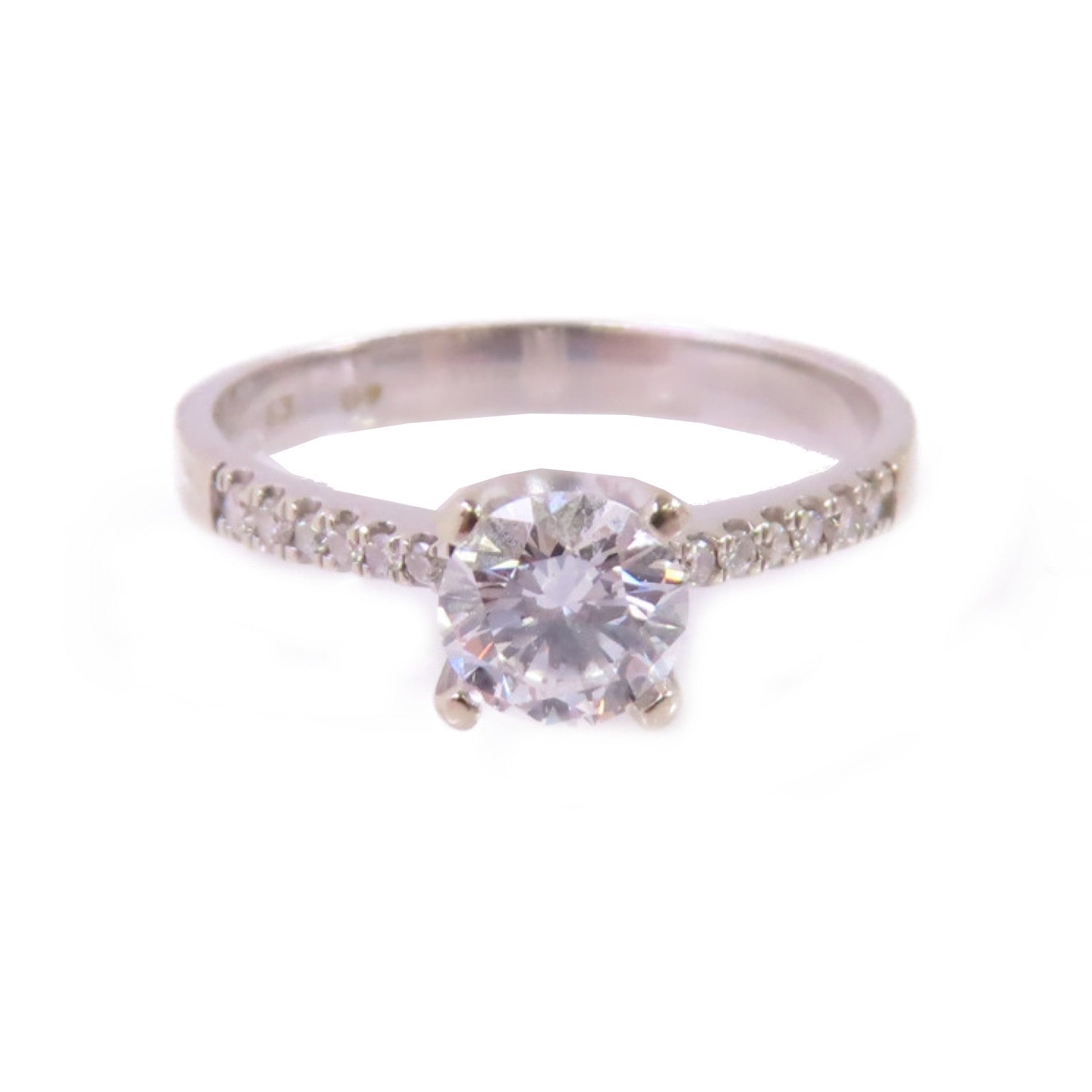 JEWELRY 18K白金/0.63ct鑽石Diamond Ring戒指US#8.25