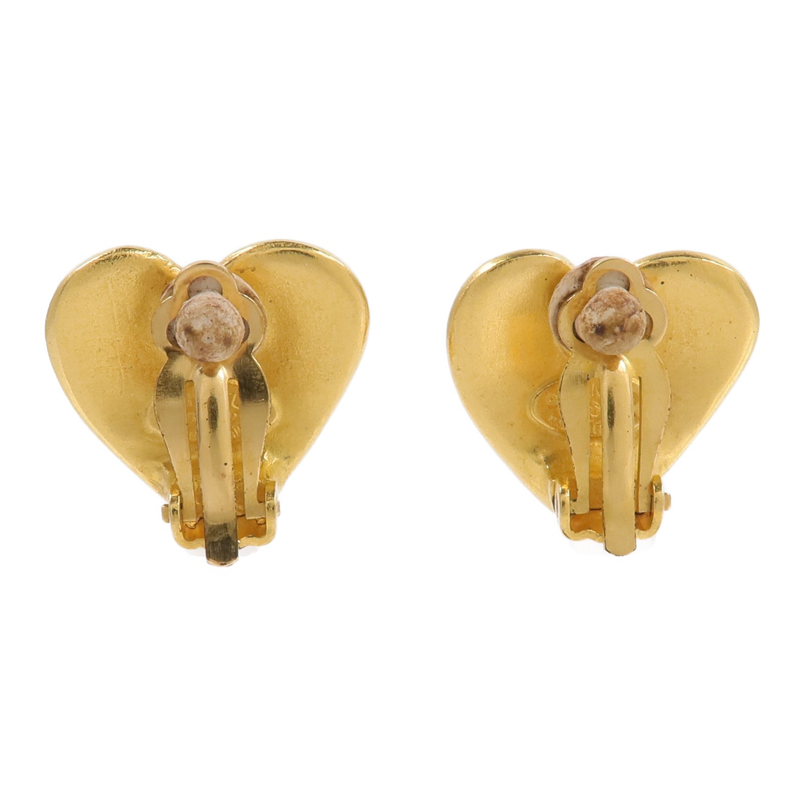 CHANEL 金屬Vintage Heart Clip On Earrings耳環
