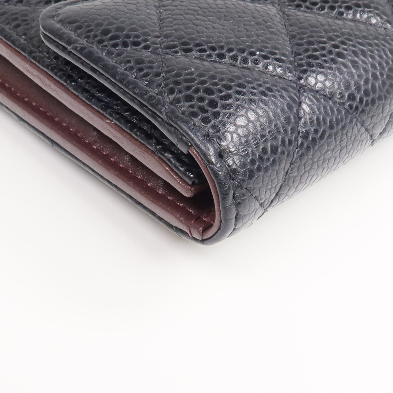 CHANEL 牛皮皮革Wallet金扣錢包