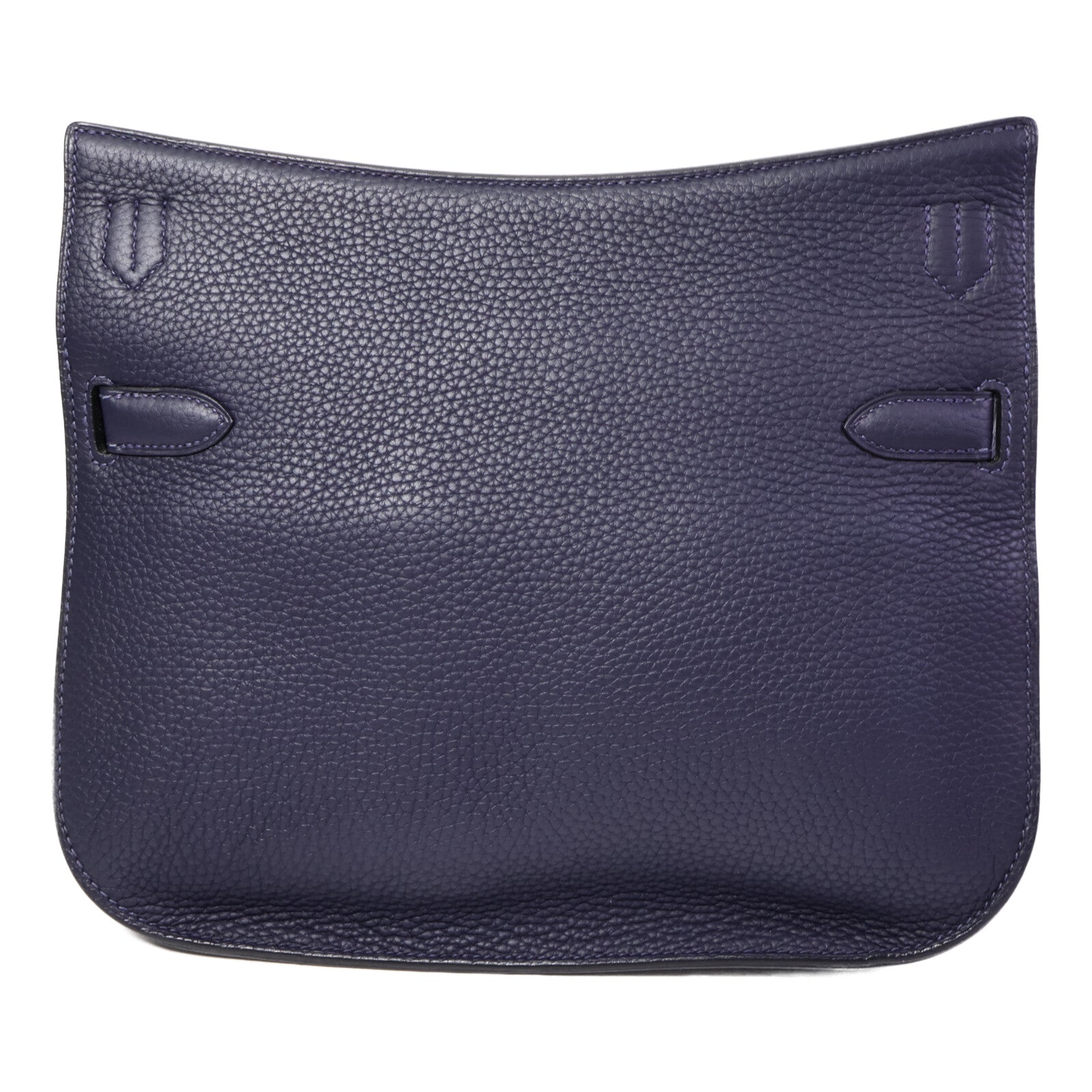 HERMES Clemence皮革Jypsiere 28肩背袋Blue Nuit