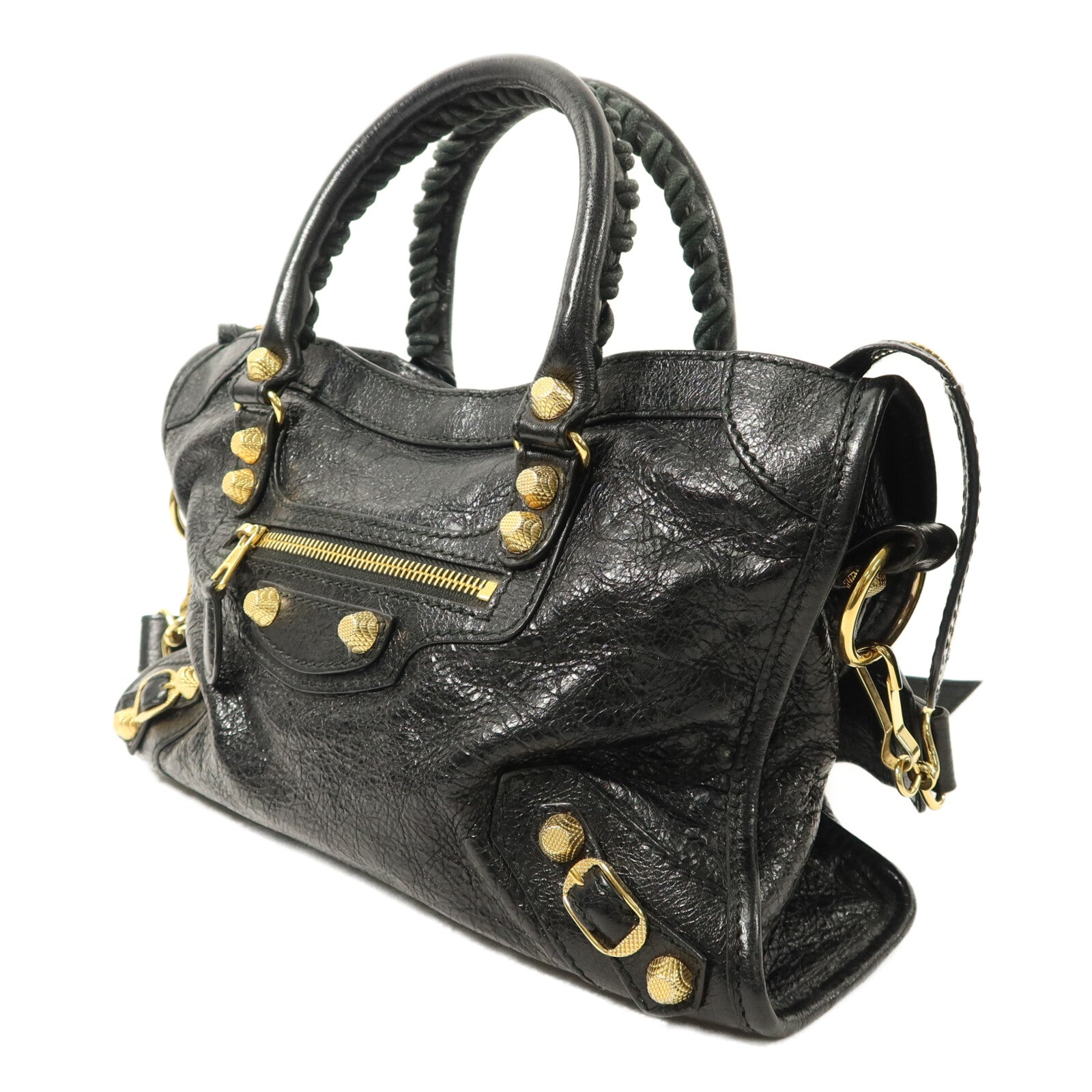 BALENCIAGA 牛皮皮革Le City Mini手挽肩背兩用袋