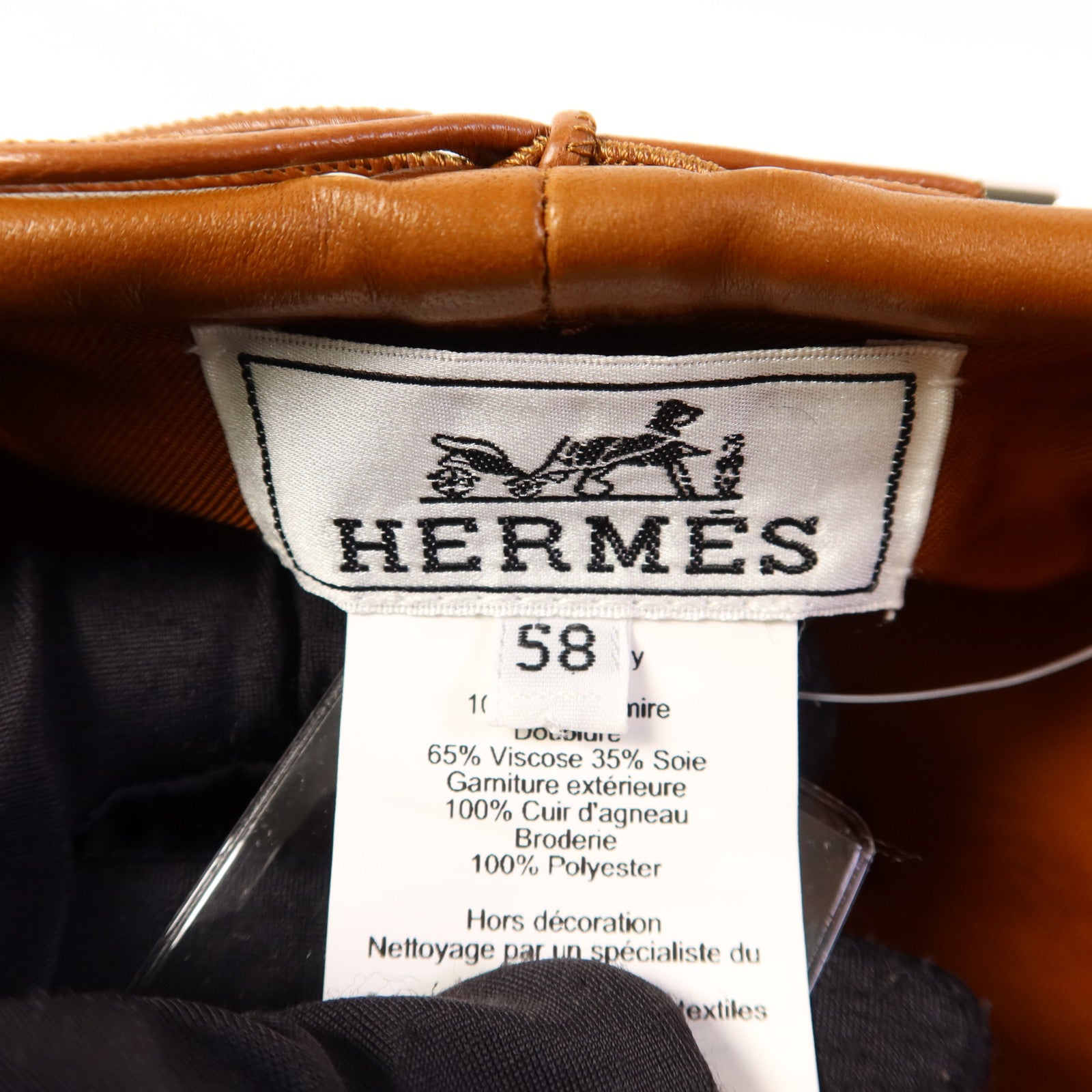HERMES 羊絨Beret帽子