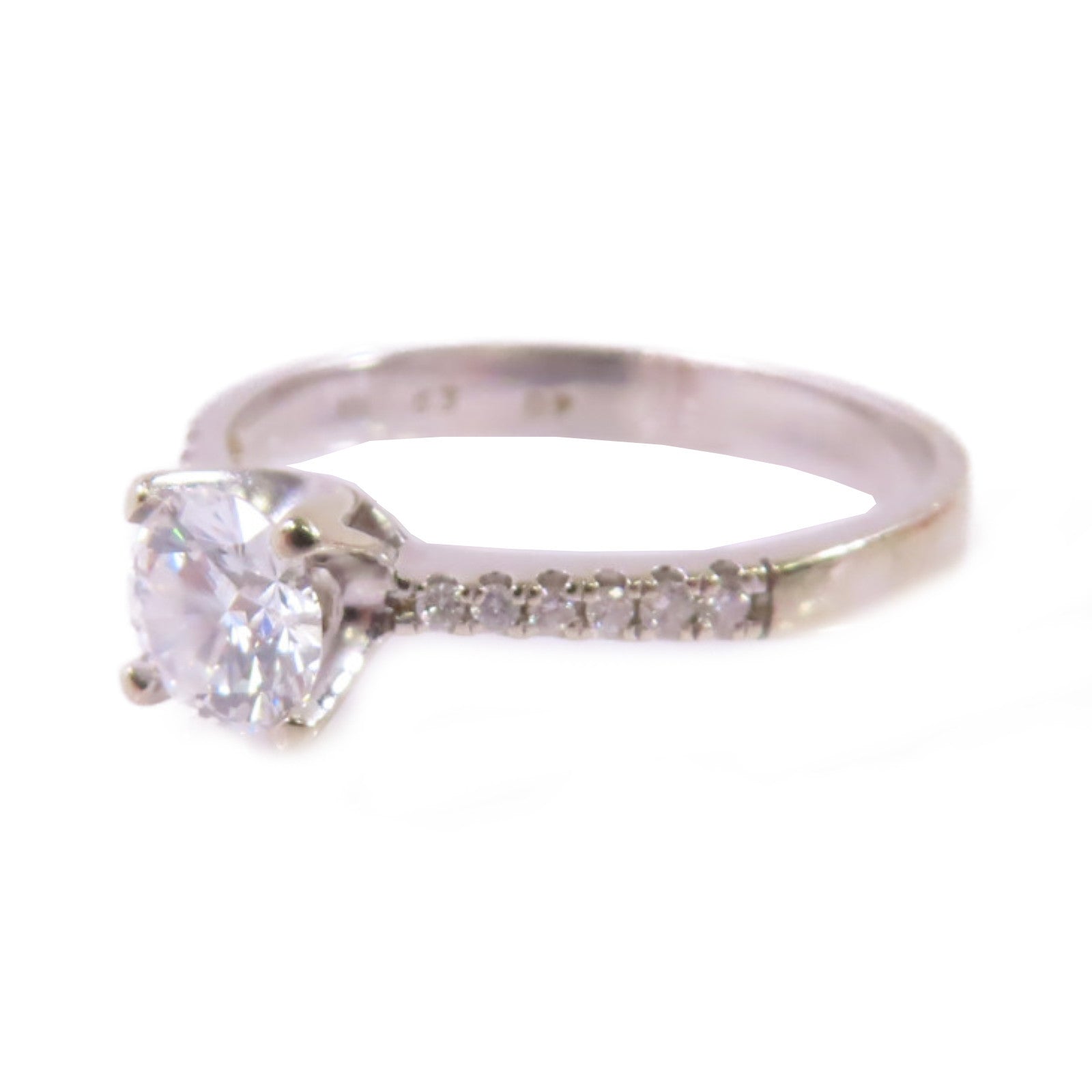 JEWELRY 18K白金/0.63ct鑽石Diamond Ring戒指US#8.25