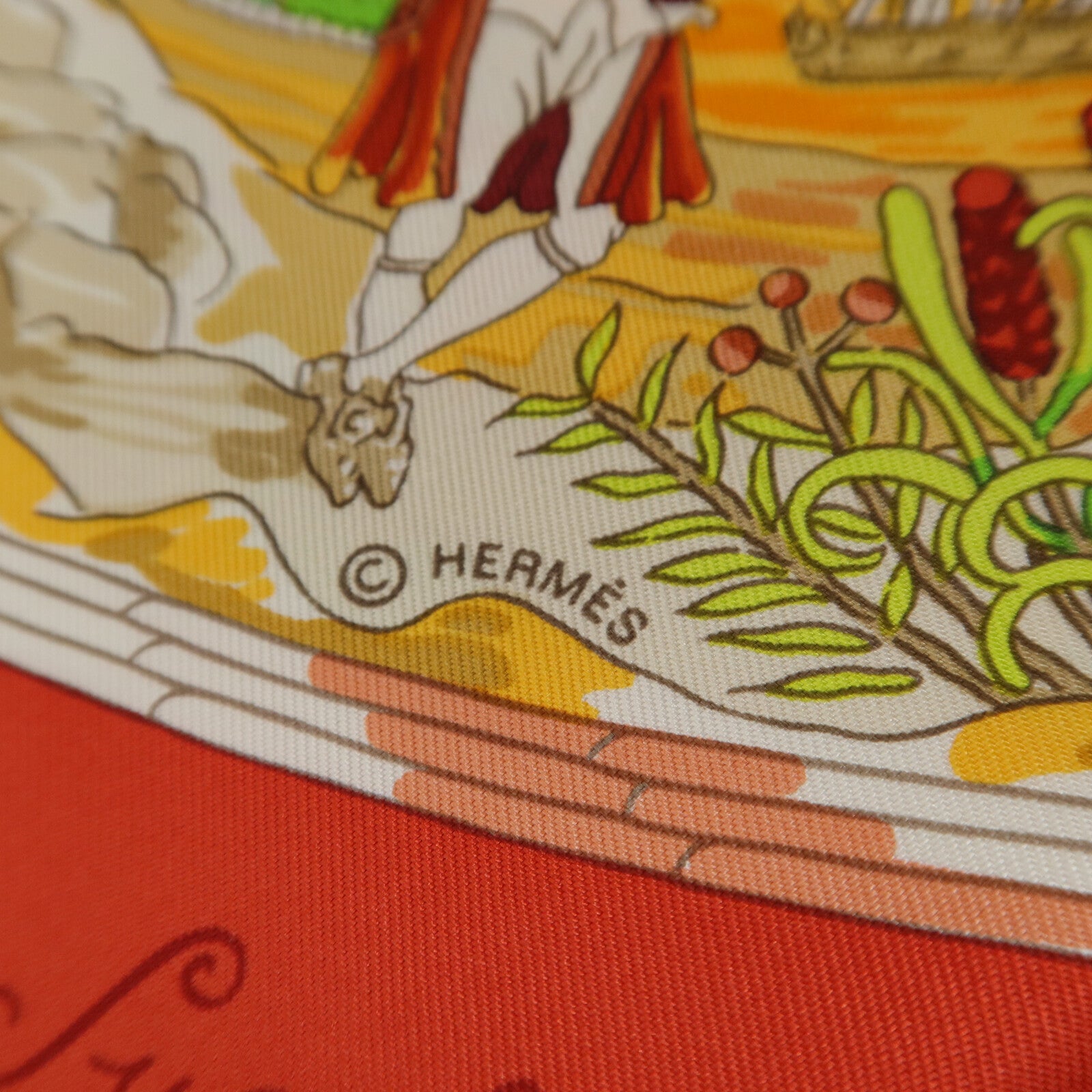 HERMES 絲質Scarf 90x90cm絲巾