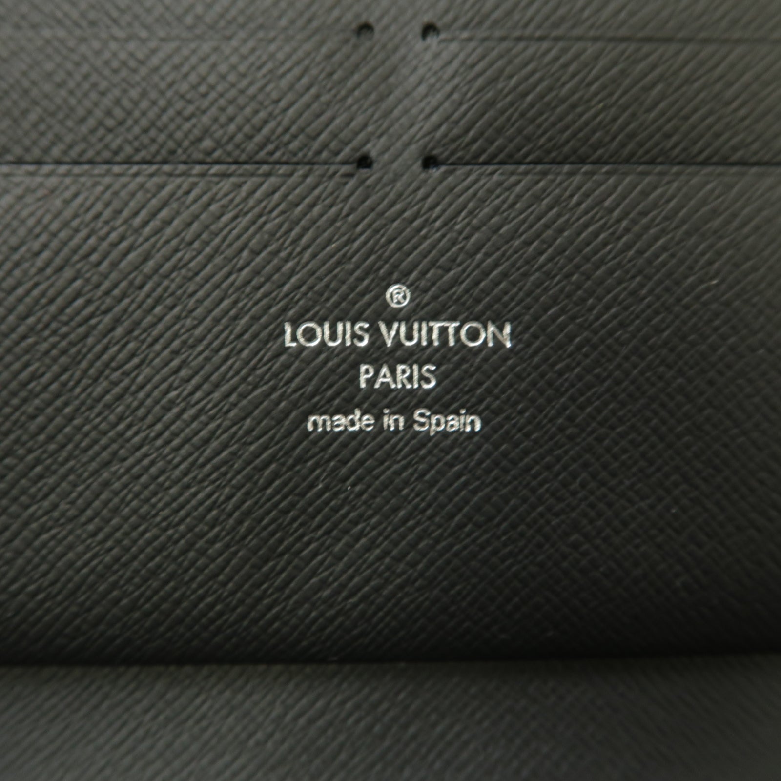 LOUIS VUITTON 【激減優惠】Damier Graphite Zippy Organizer Wallet銀扣長錢包黑色/灰色