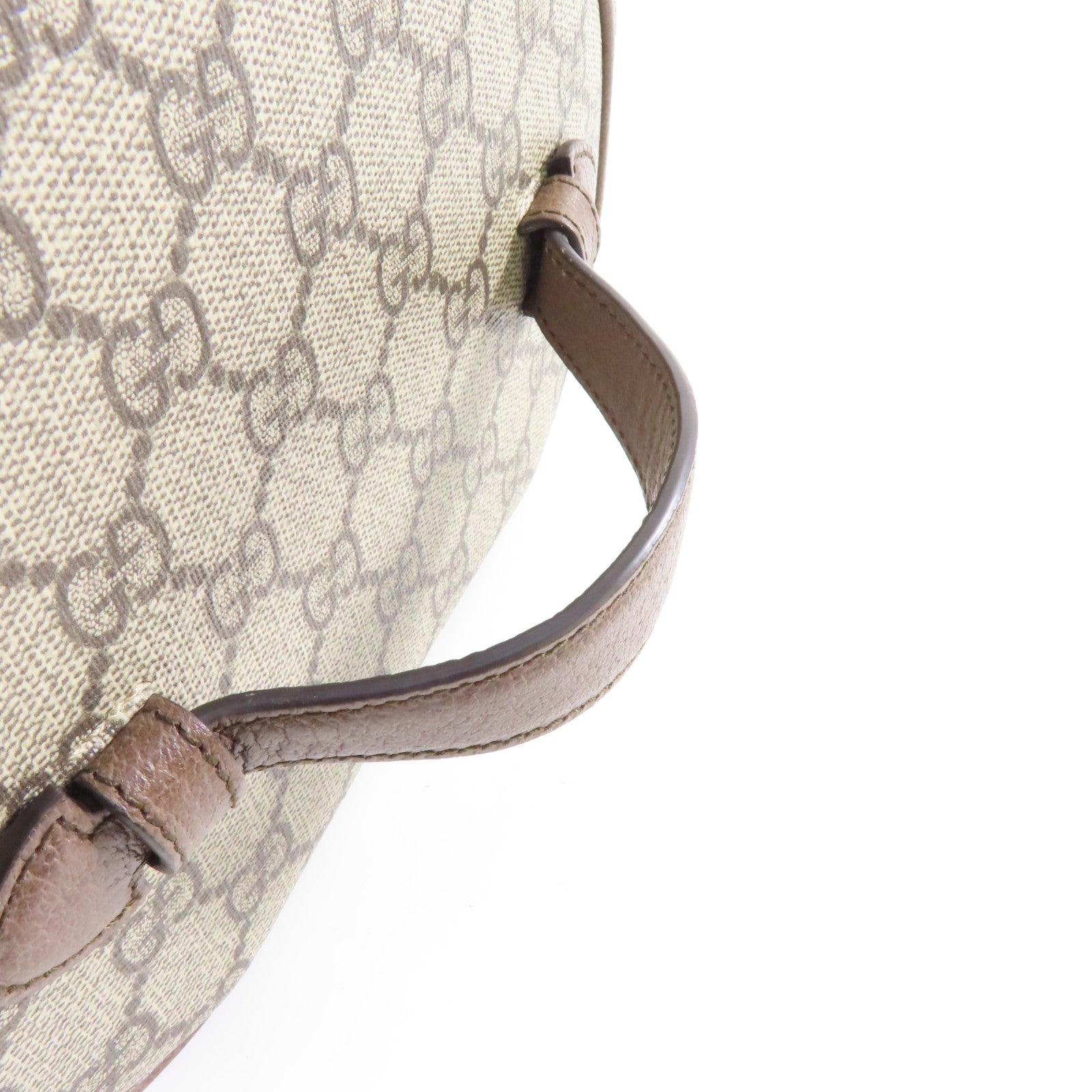 GUCCI 塗層帆布Supreme Ophidia Cosmetic Case金扣化妝袋啡色