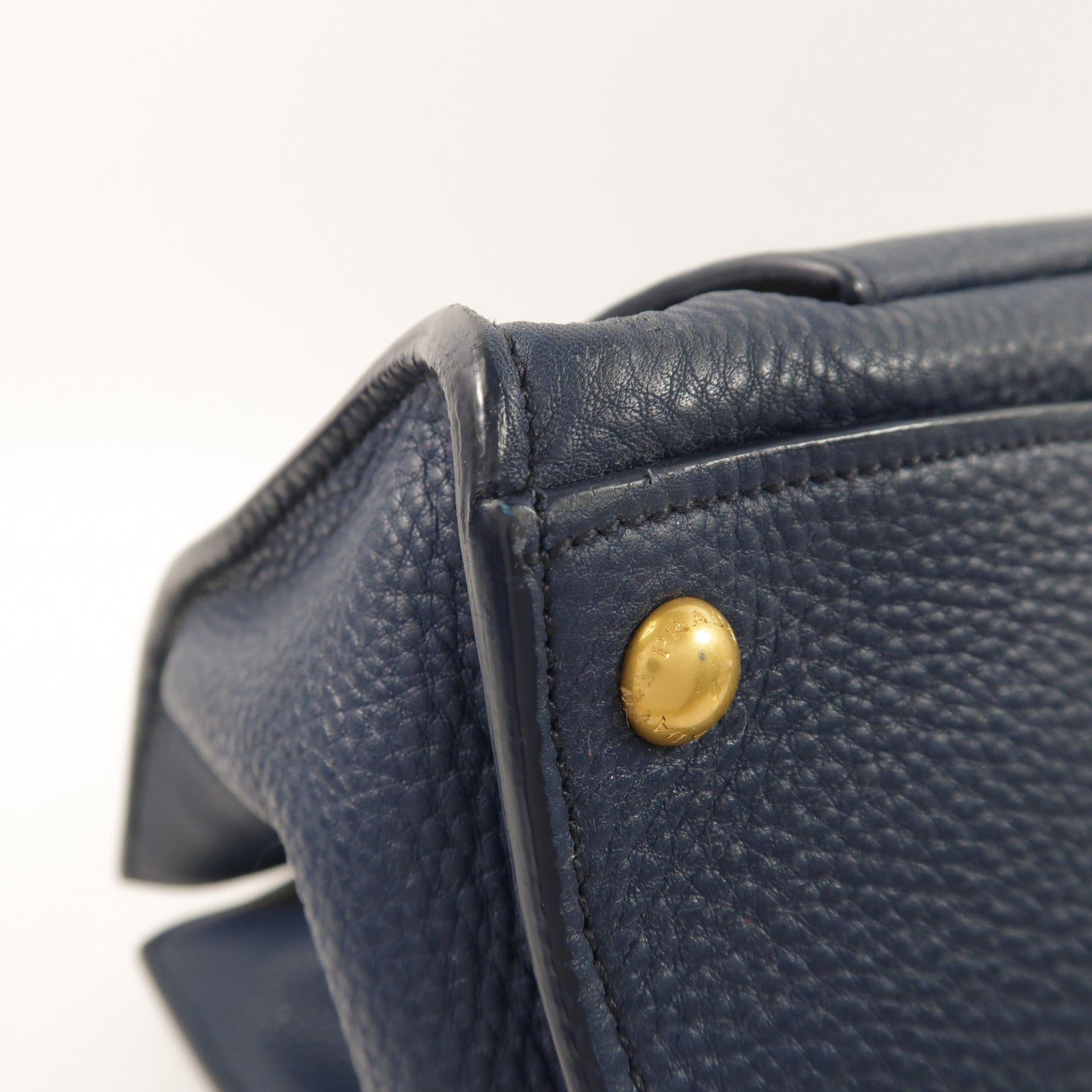 PRADA 牛皮皮革2 Way Shoulder金扣手挽肩背兩用袋