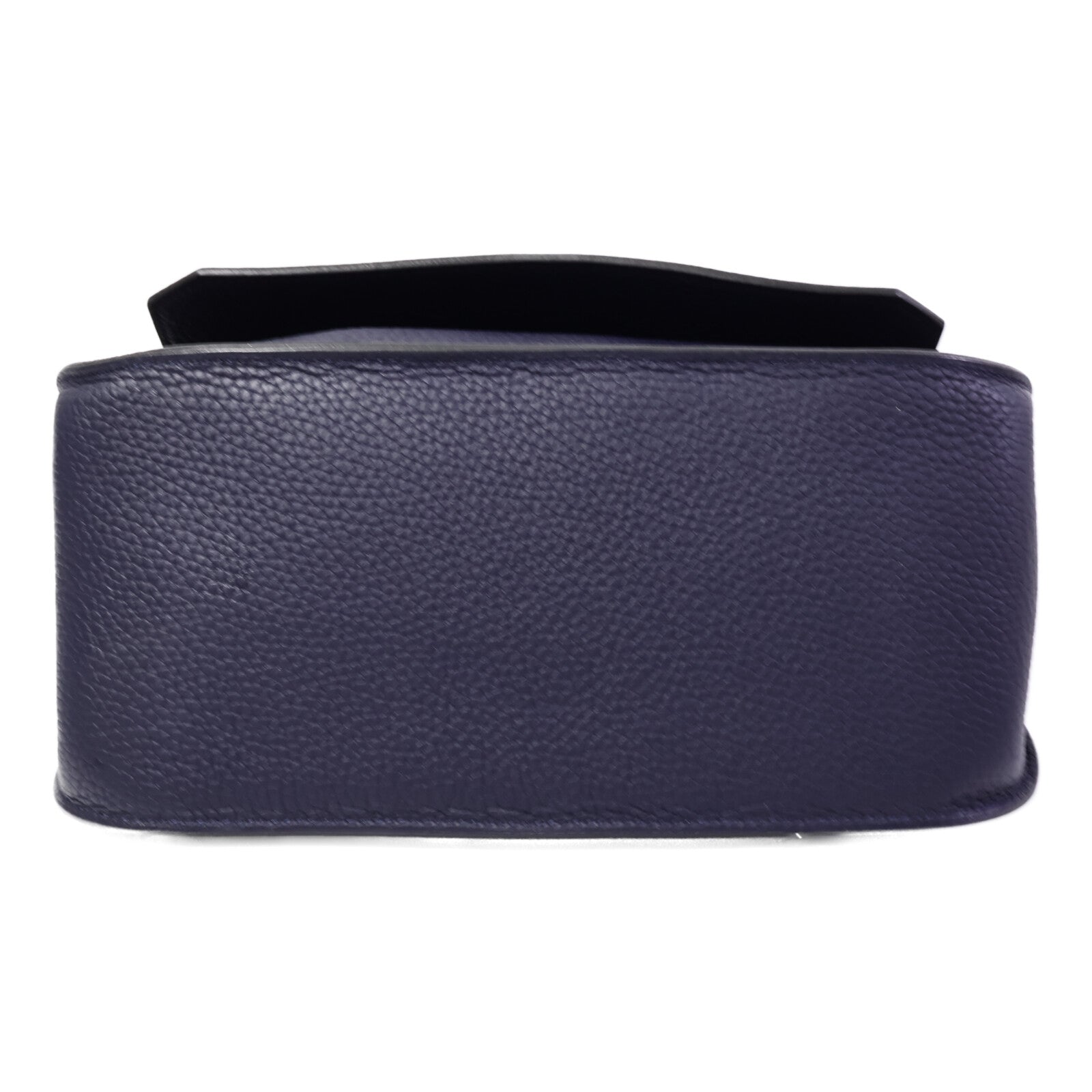 HERMES Clemence皮革Jypsiere 28肩背袋Blue Nuit