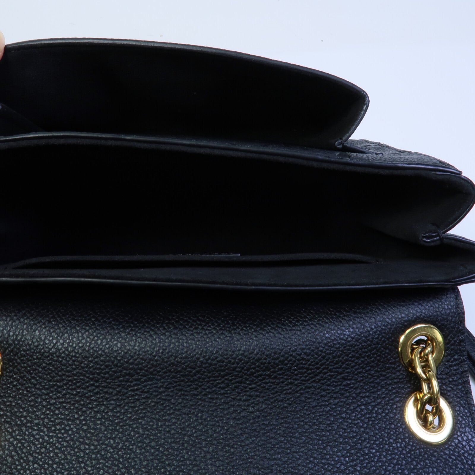 LOUIS VUITTON Monogram Empreinte Vavin BB鏈帶肩背袋
