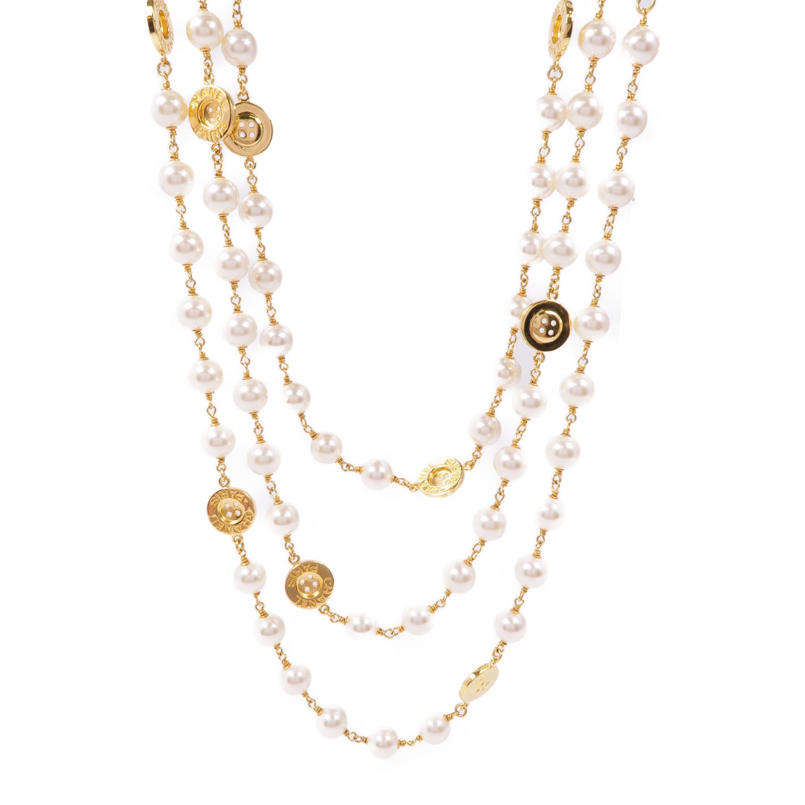 CHANEL PVC/金屬Necklace項鍊