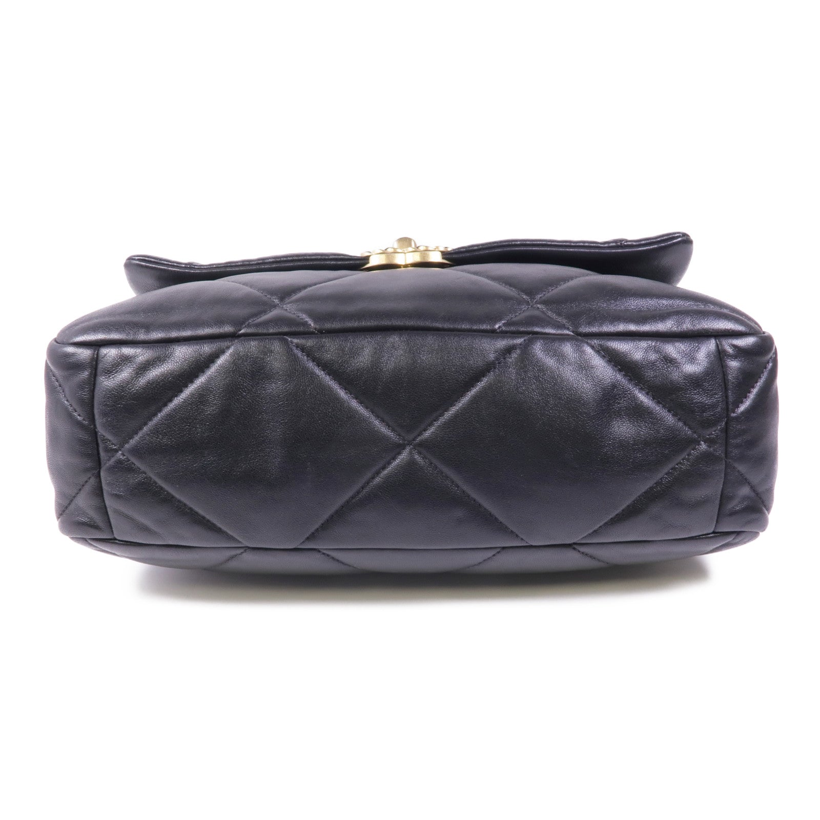 CHANEL 羊皮皮革Chanel 19金扣/銀扣手挽肩背兩用袋